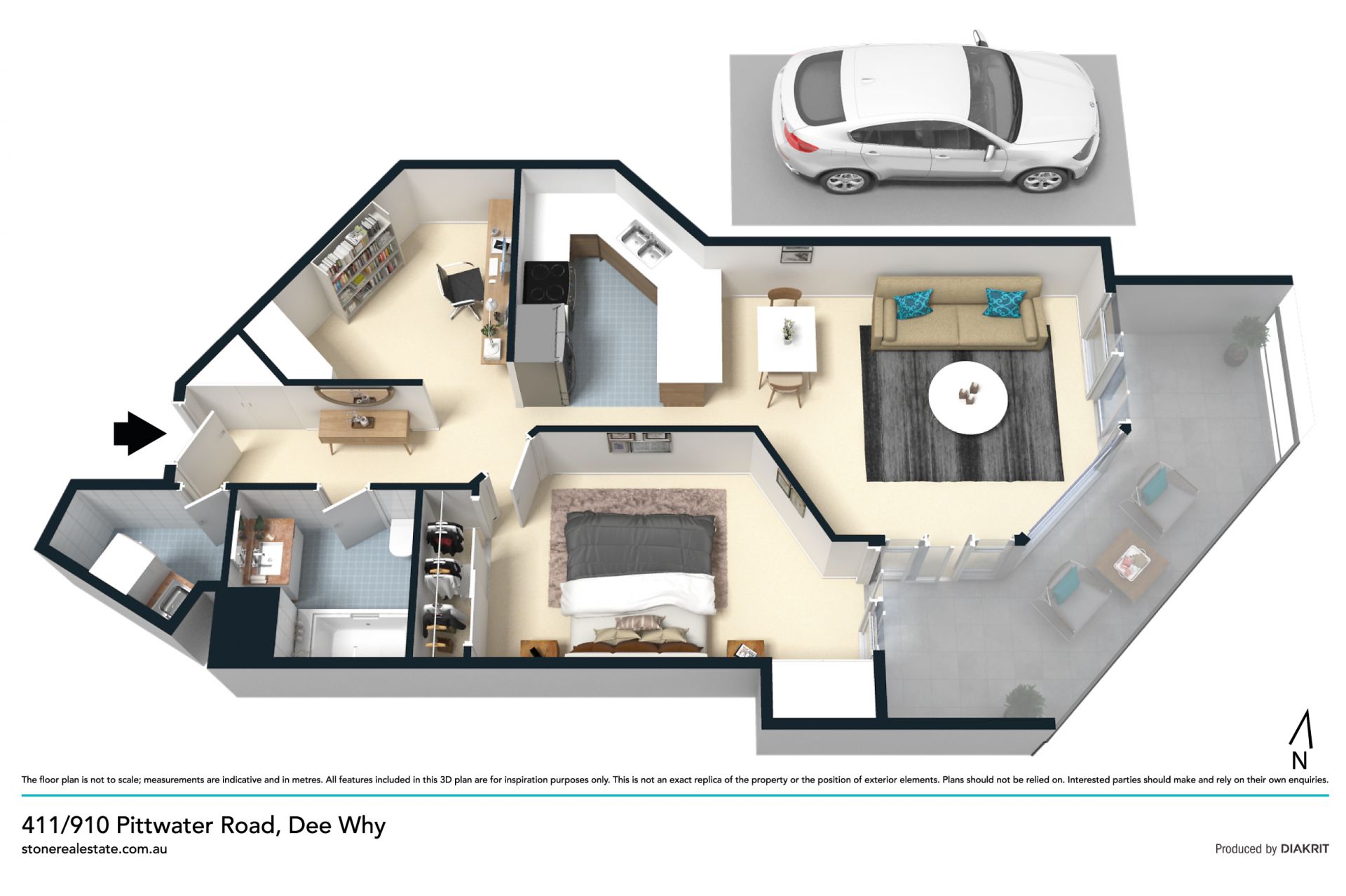 Superb town centre lifestyle pad with ocean views