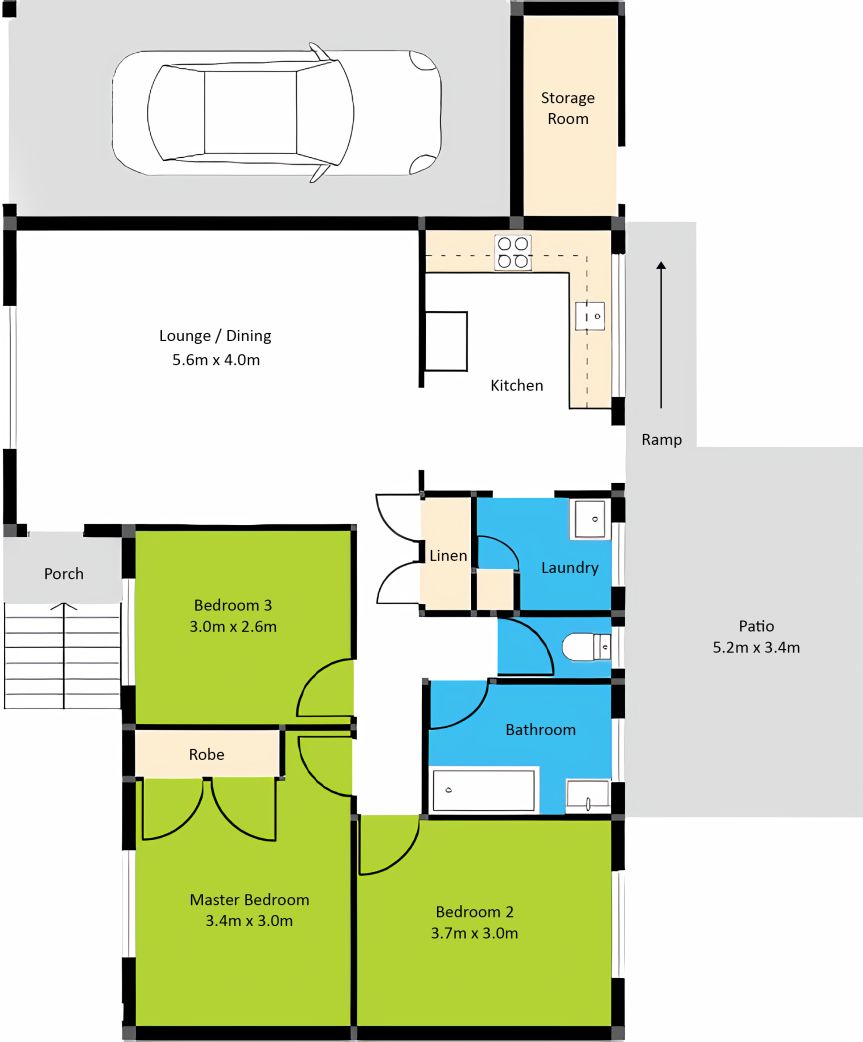 Three Bed Brick Beauty