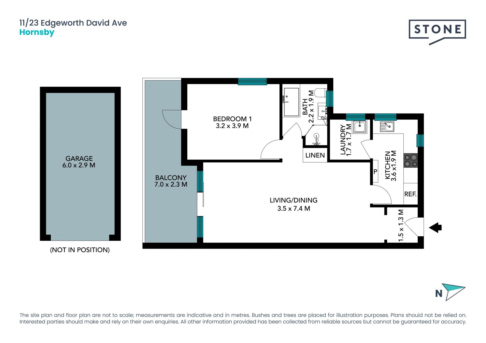 Spacious one bedroom unit