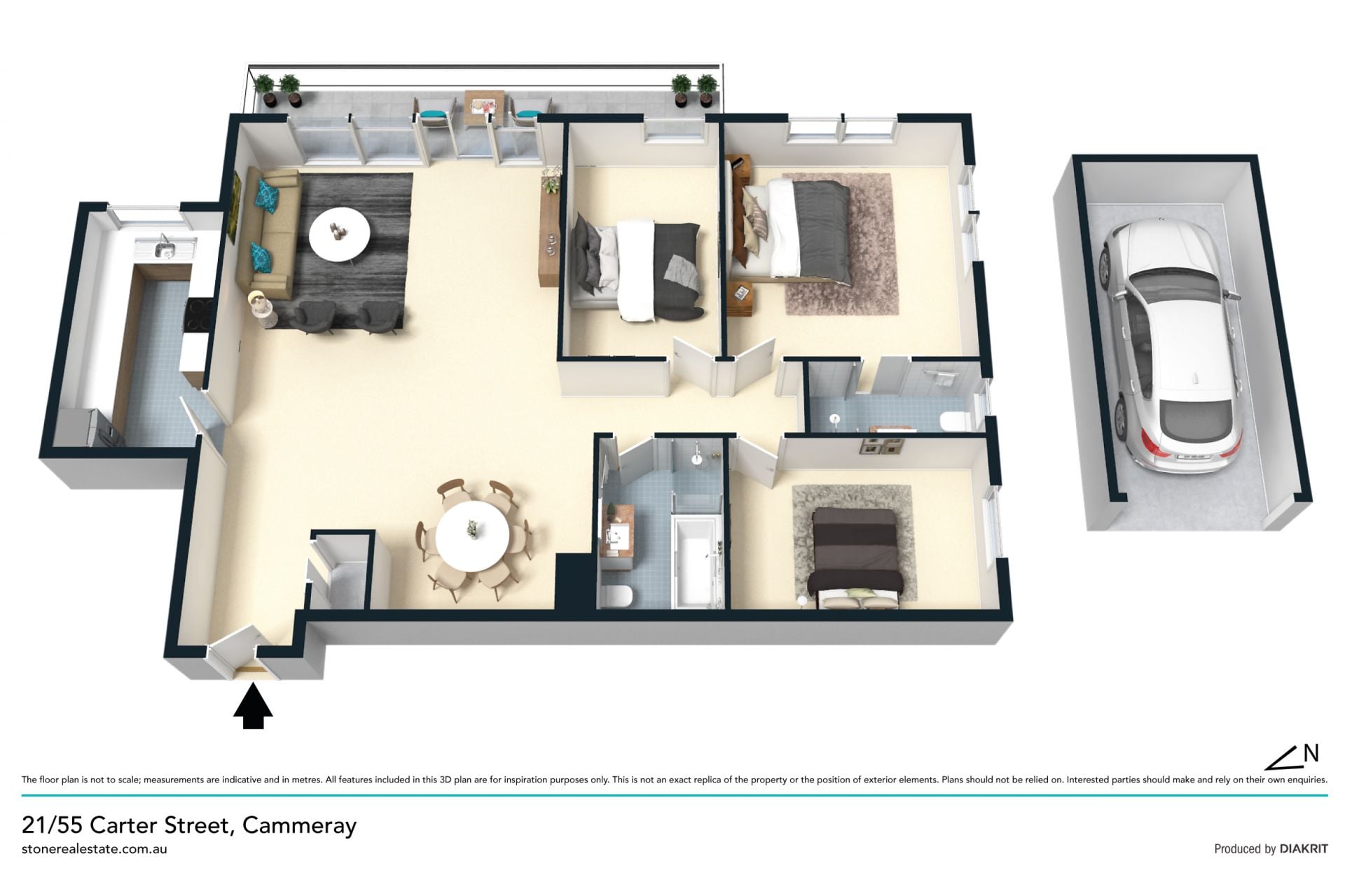 Spacious lifestyle apartment with sweeping views