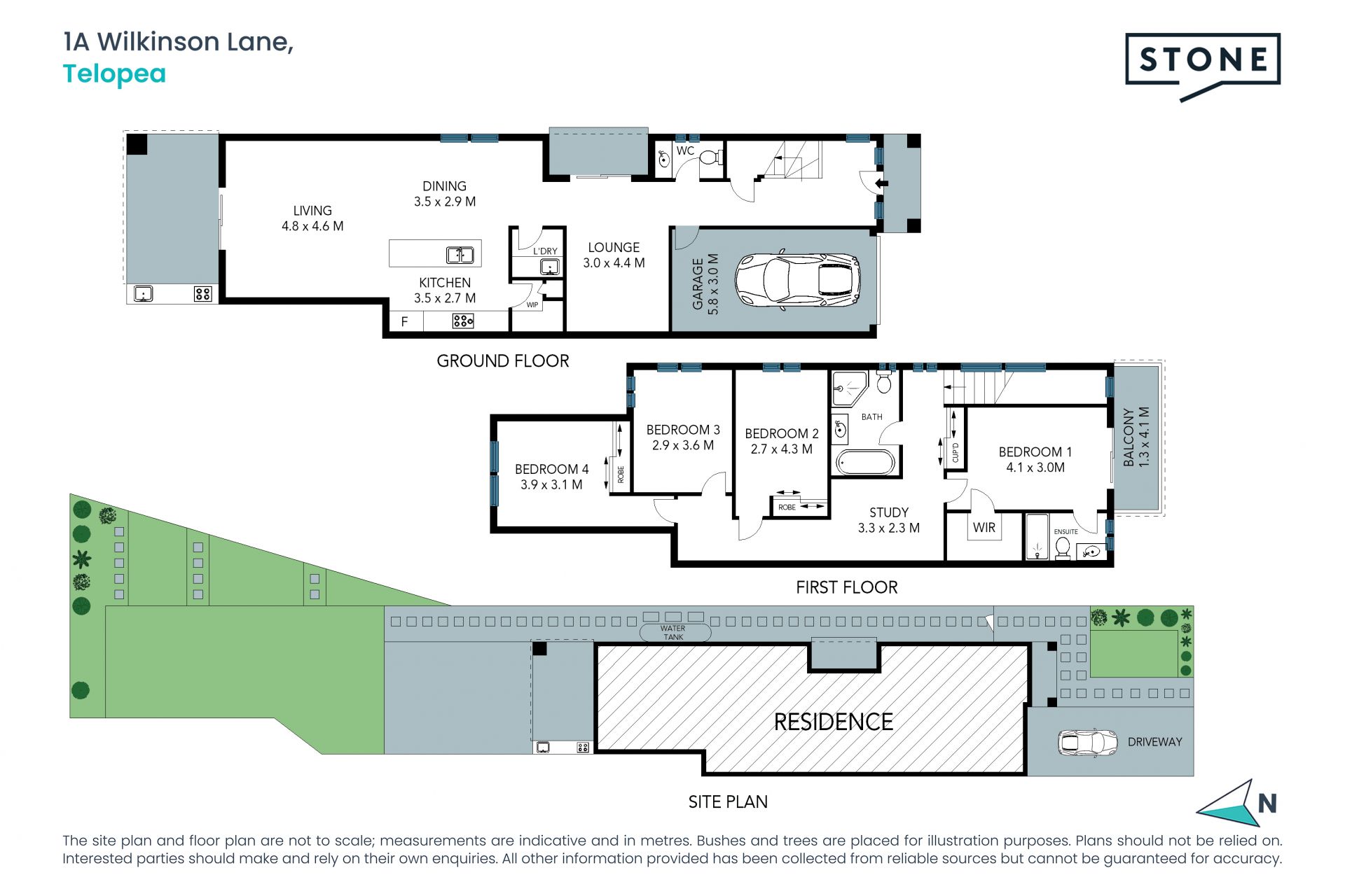 Modern, free-flowing home in Carlingford West Public catchment