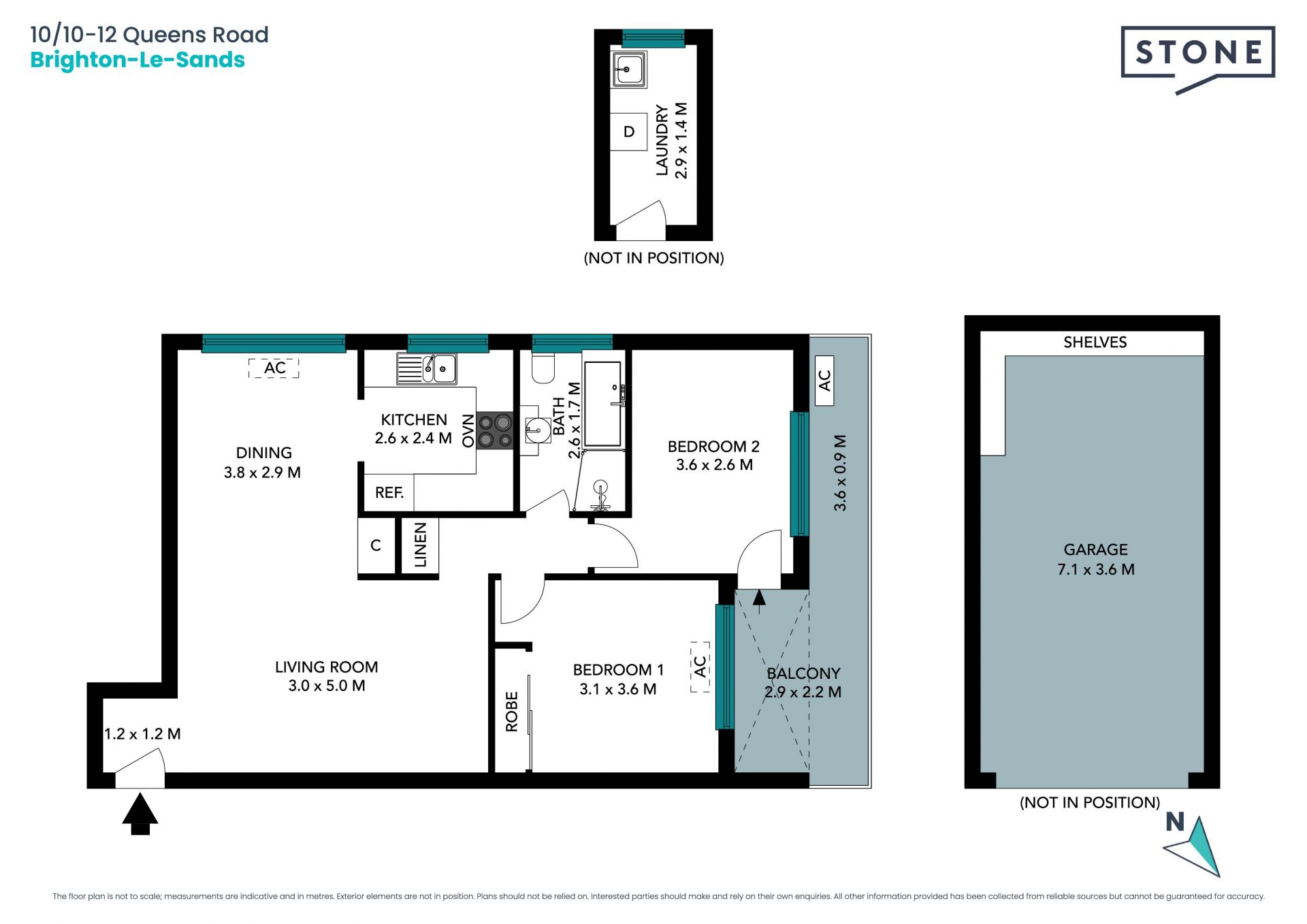 Bright and easy beach style in a refreshed two-bedder