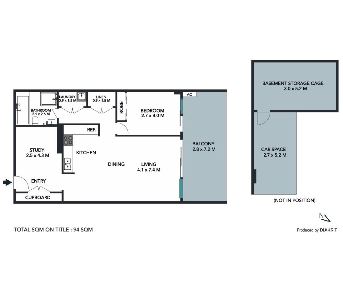 One bedroom apartment on second floor in new complex