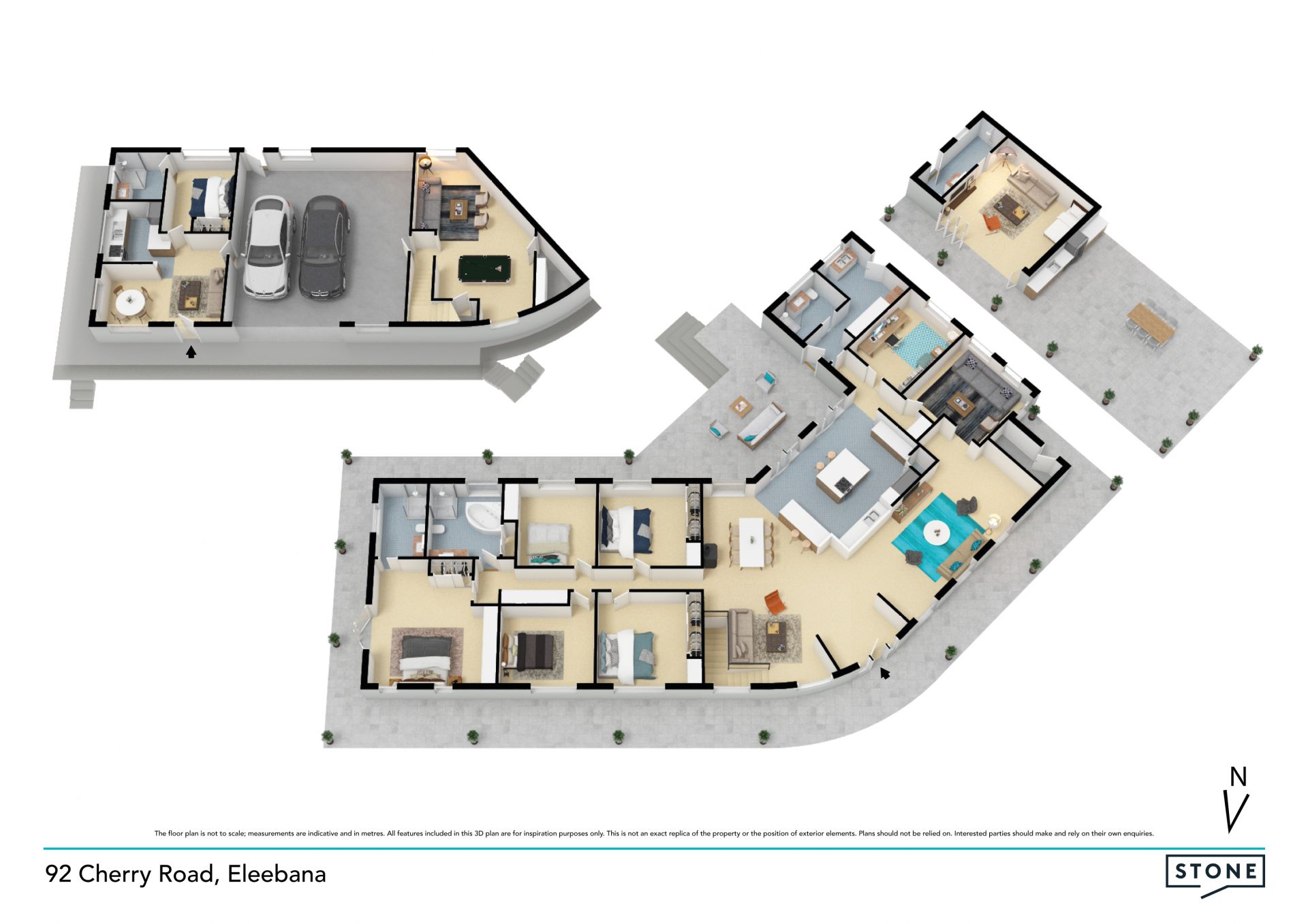Resort family living on exquisite grounds