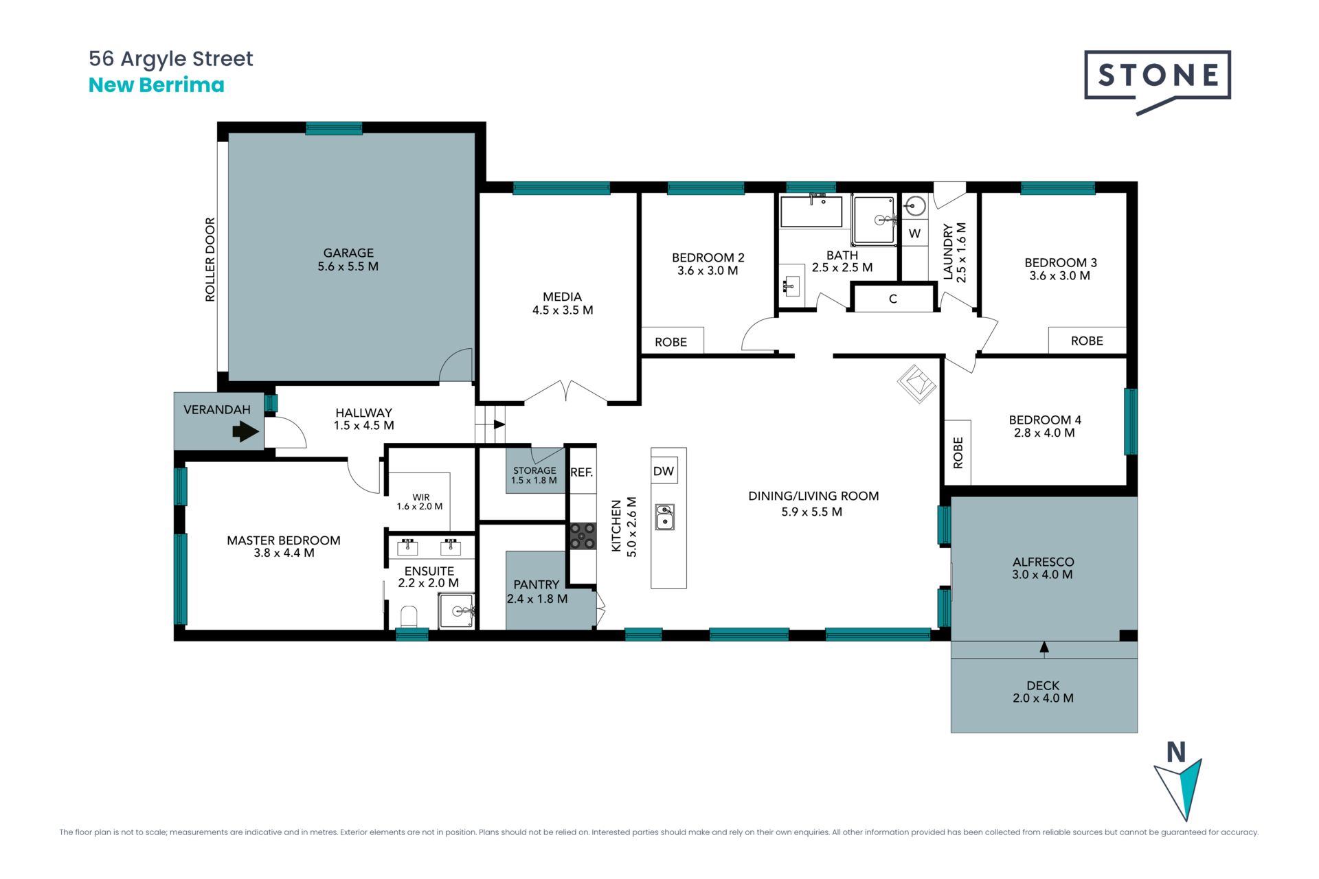 Four bedrooms and large backyard