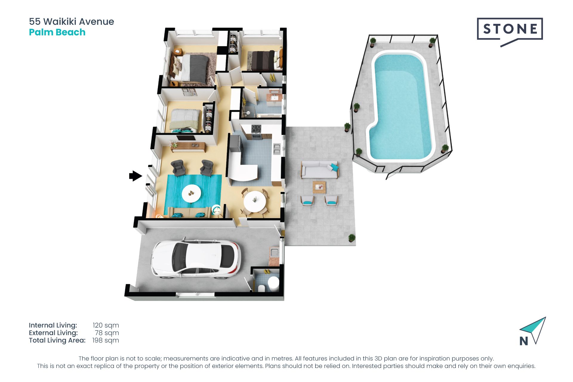 Sunny family home minutes from beautiful beaches