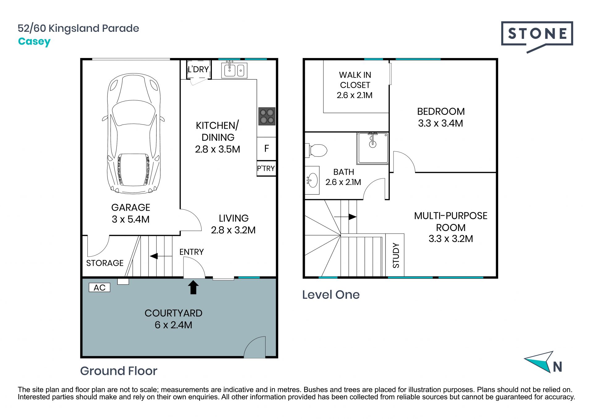 One Bedroom + Multipurpose Room