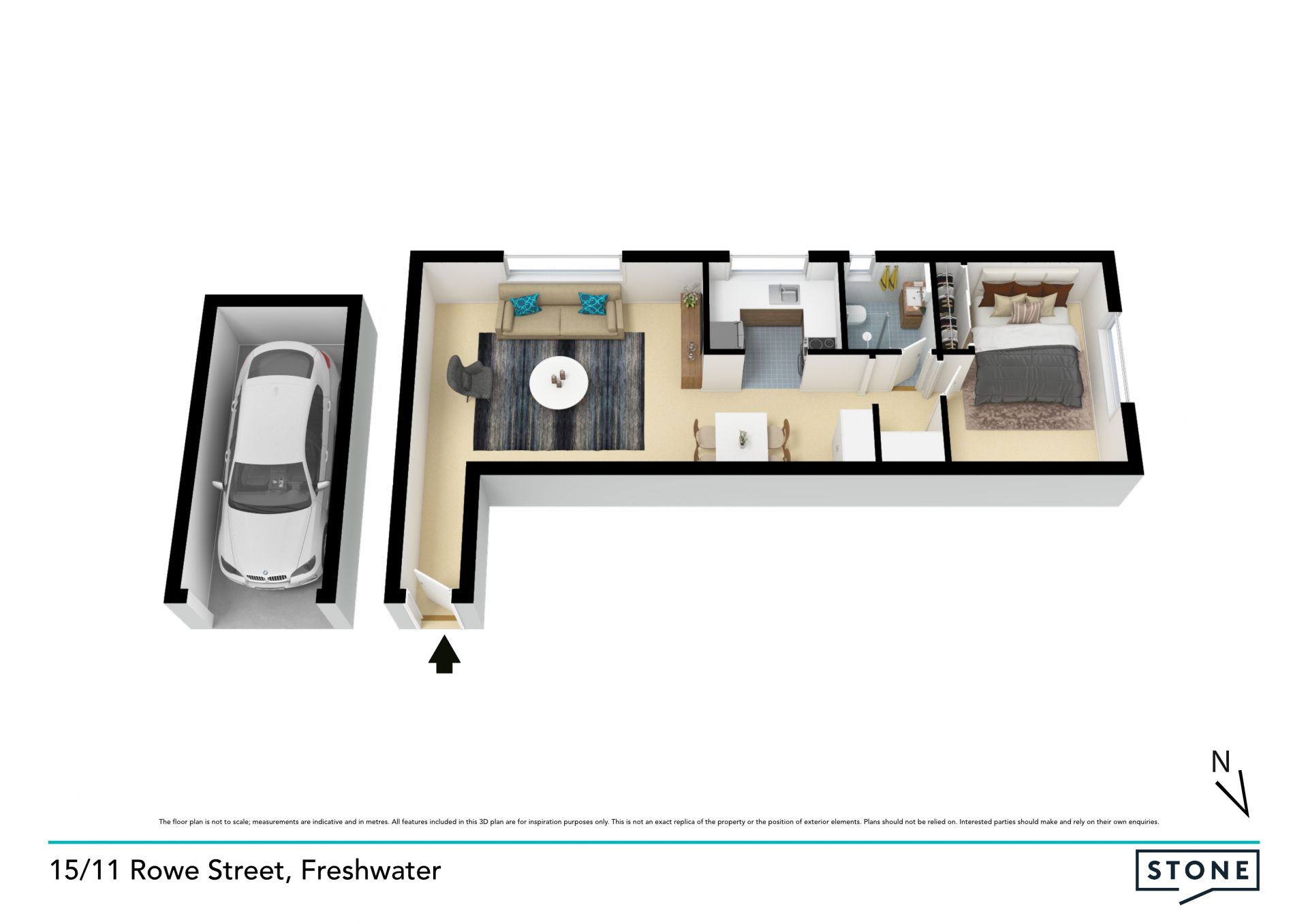 Private and bright apartment