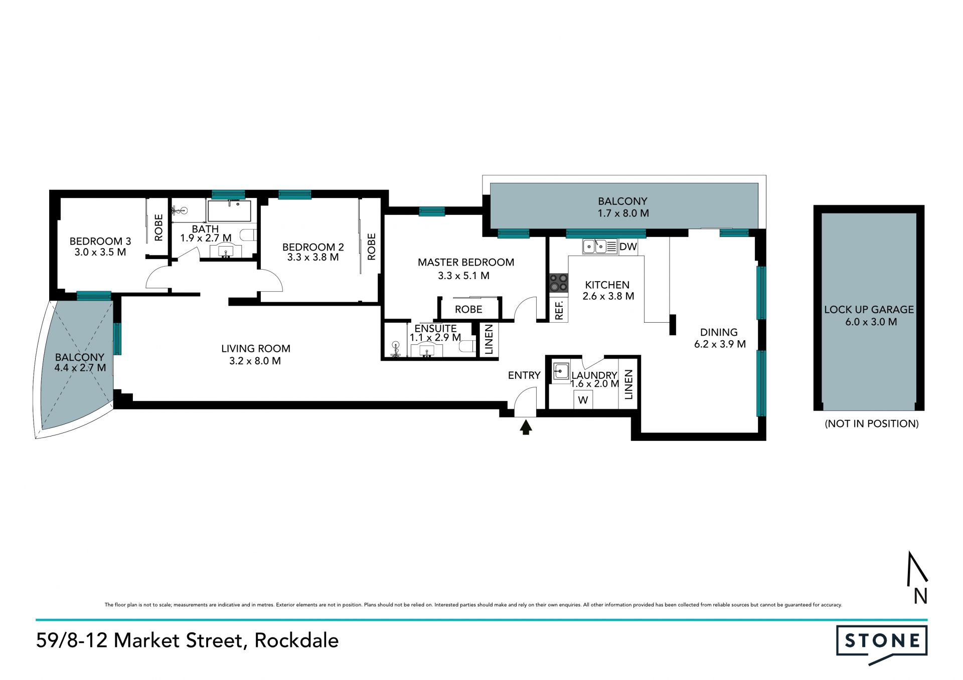 Spacious and bright three-bedroom house in the sky