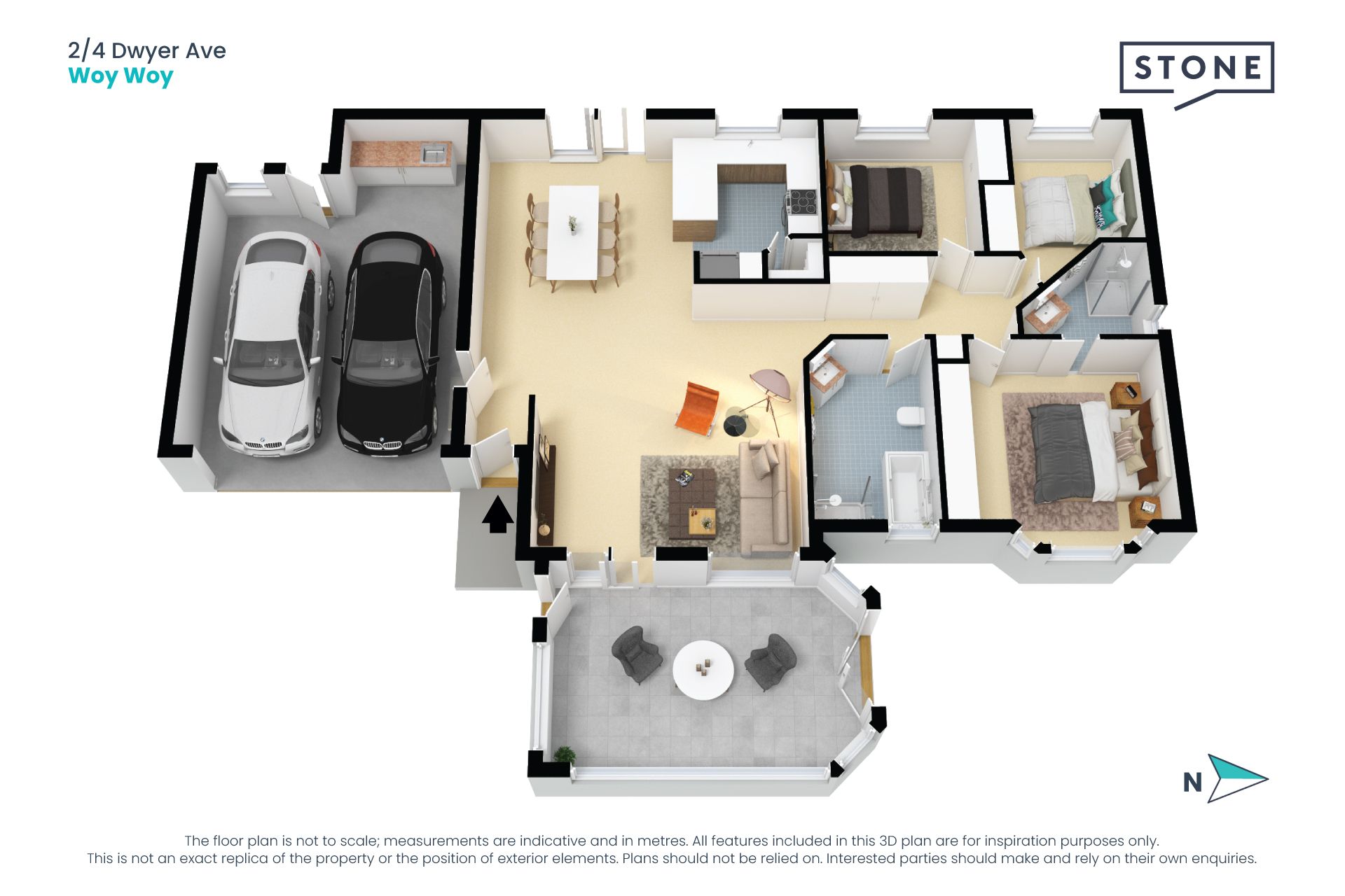 Spacious villa, complex of 2