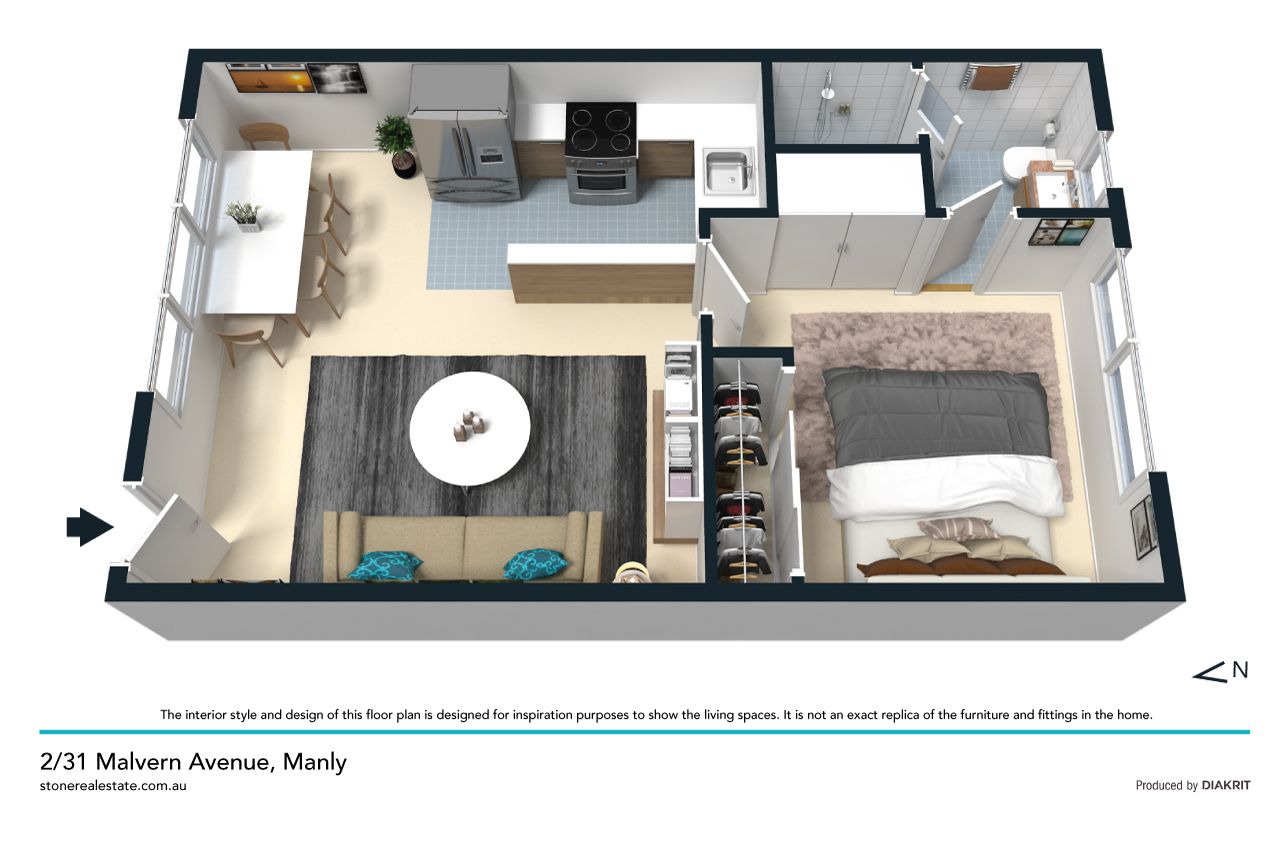 Stylish entry-level apartment right next to the beach