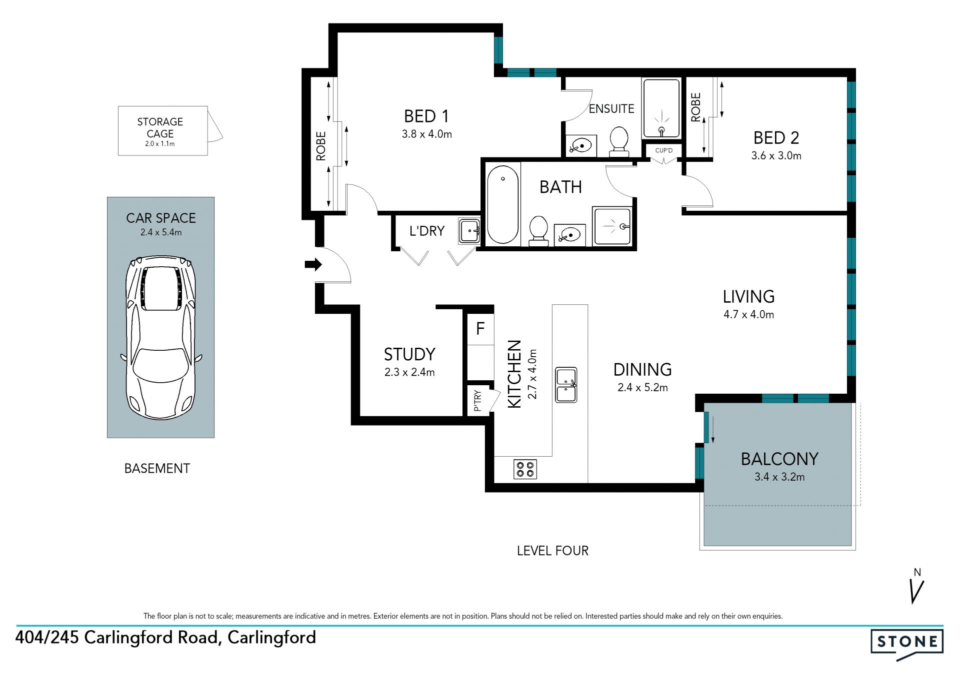 Luxury 2-bedroom apartment in central location