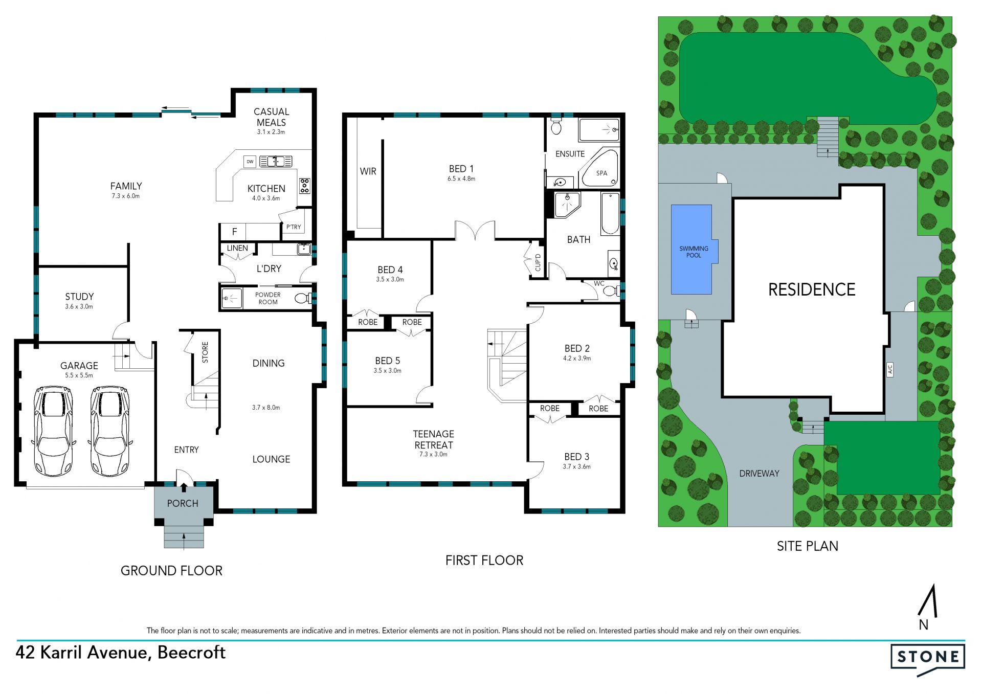 Family entertainer with north-to-rear aspect on approx 898sqm