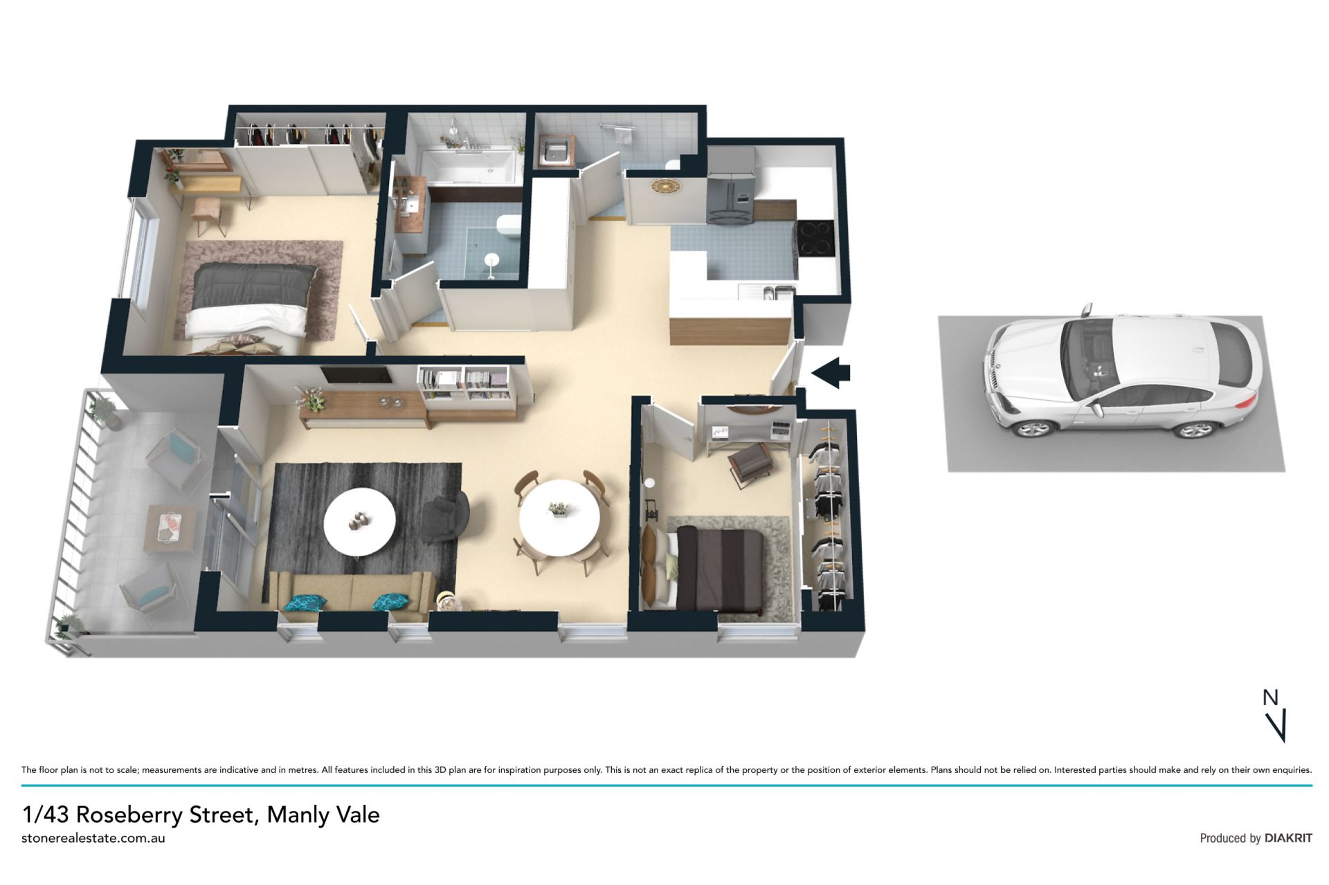 Spacious and contemporary in fabulous lifestyle address