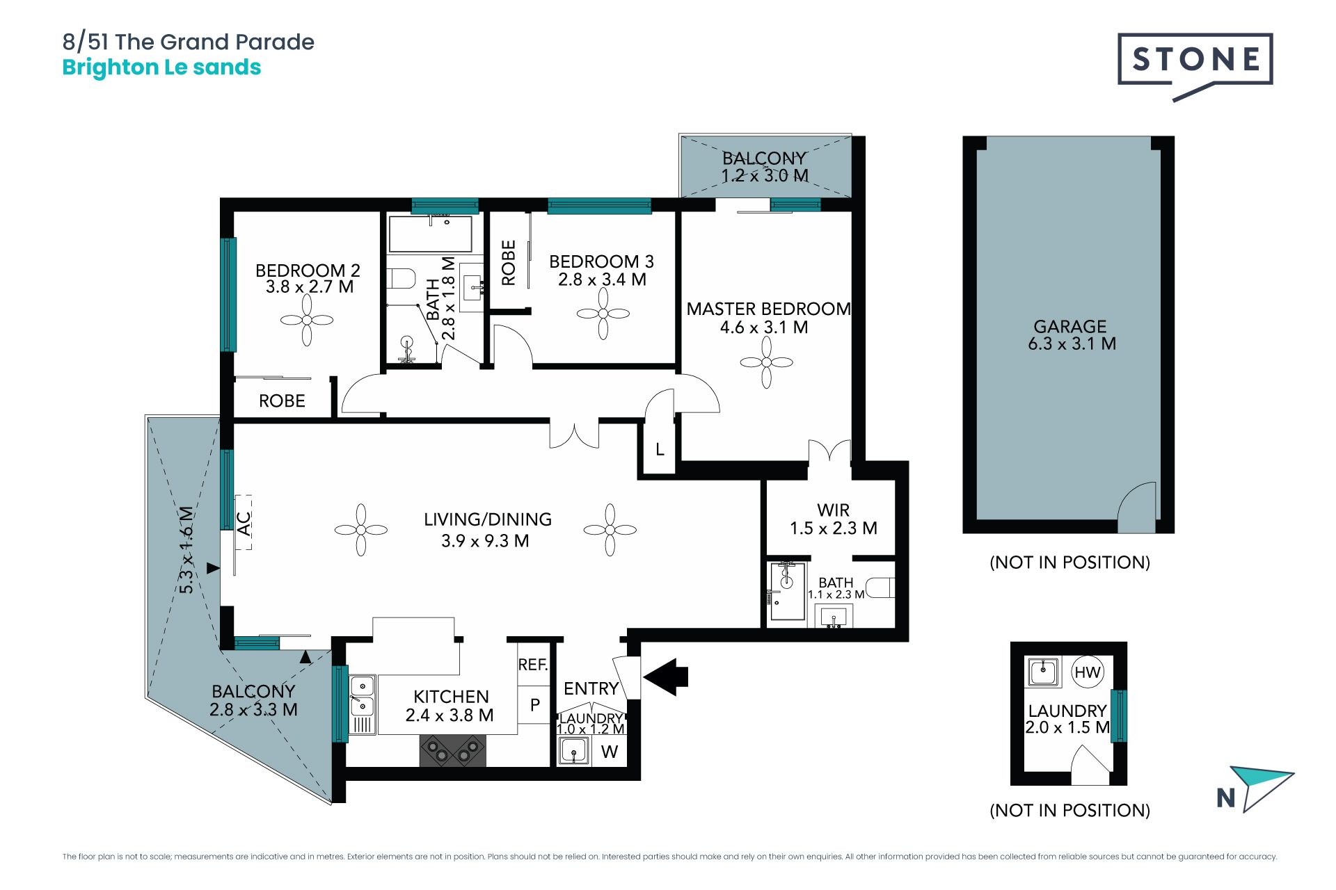 House-sized unit with glorious water views