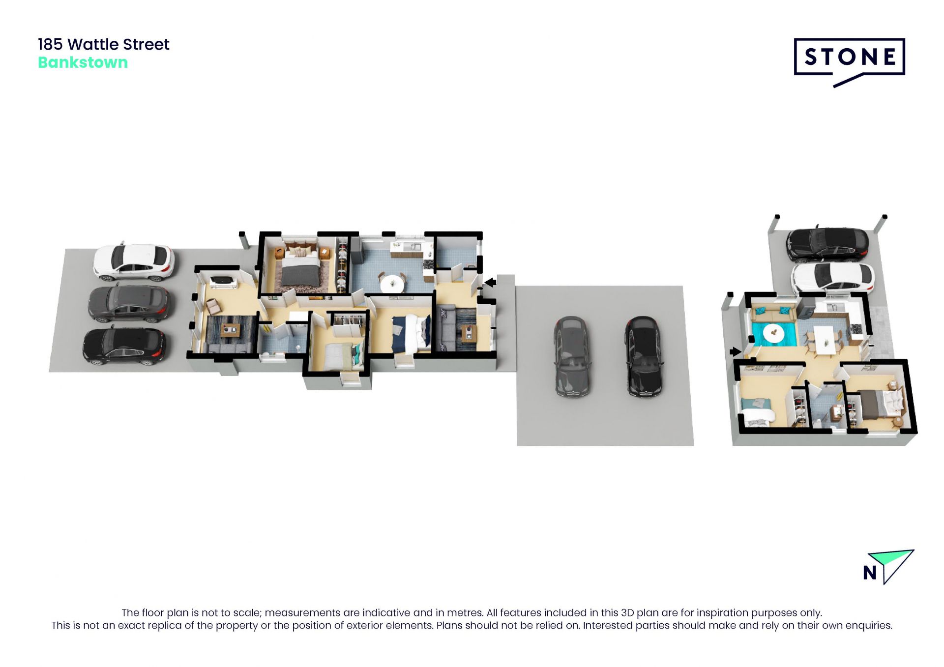 Fresh and bright family home plus bonus guest residence