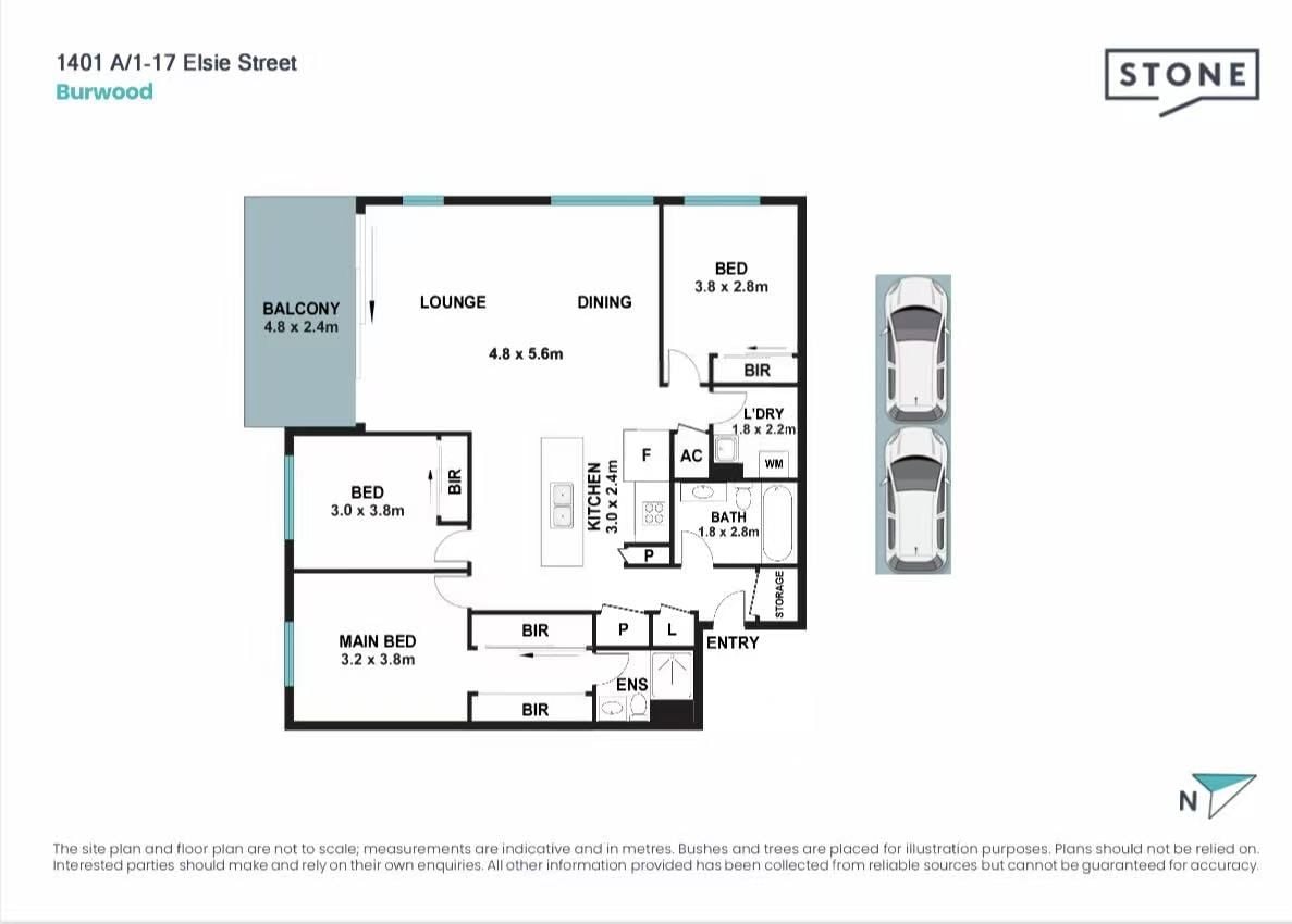 The Centre of Burwood | Modern & Spacious 3-Bedroom Apartment with Panoramic Views