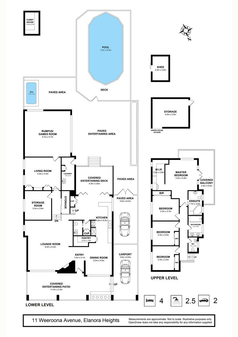 MODERN FAMILY ENTERTAINER WITH LAKE GLIMPSES