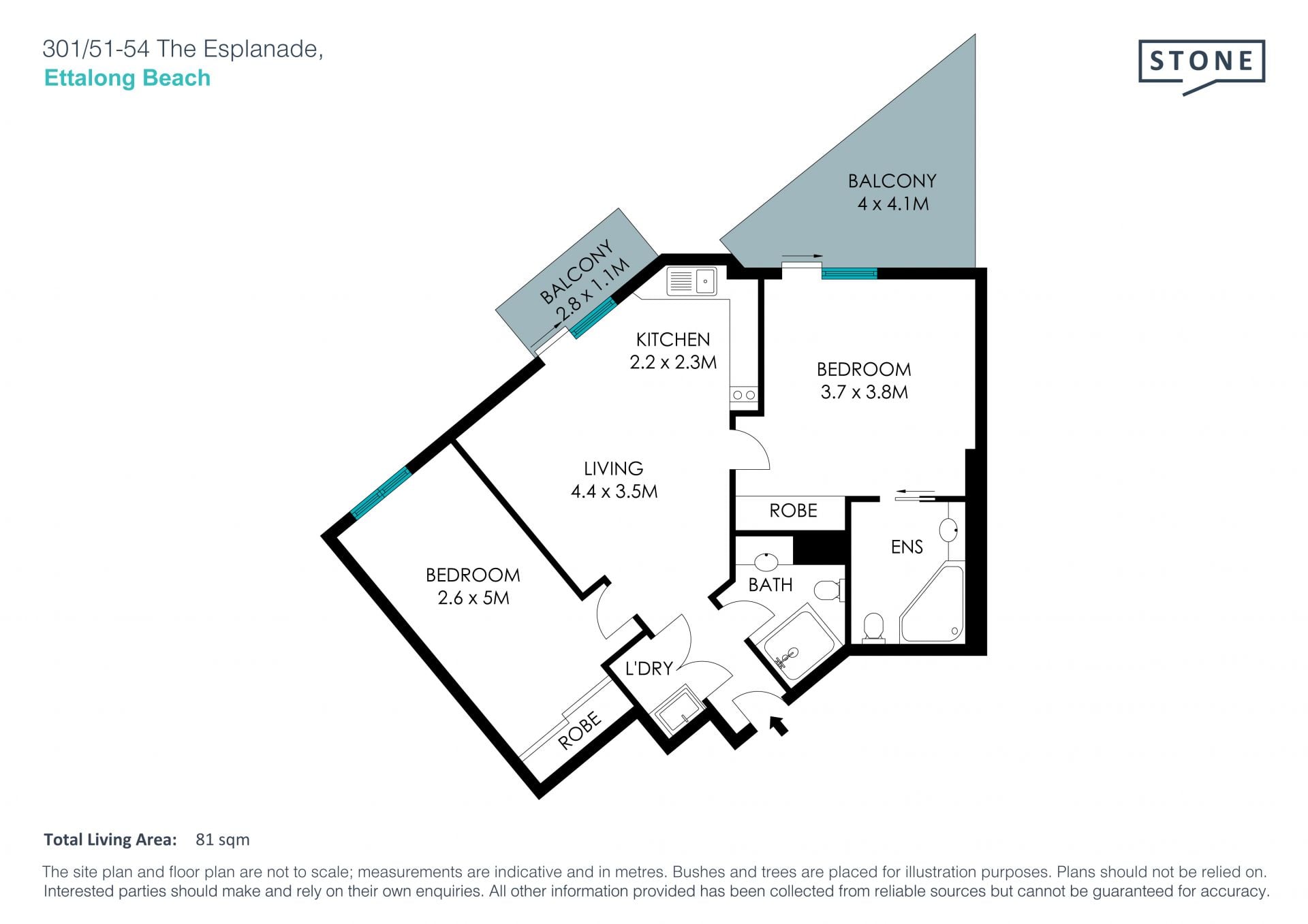 Furnished 2-bedroom Holiday Apartment in the heart of Ettalong Beach