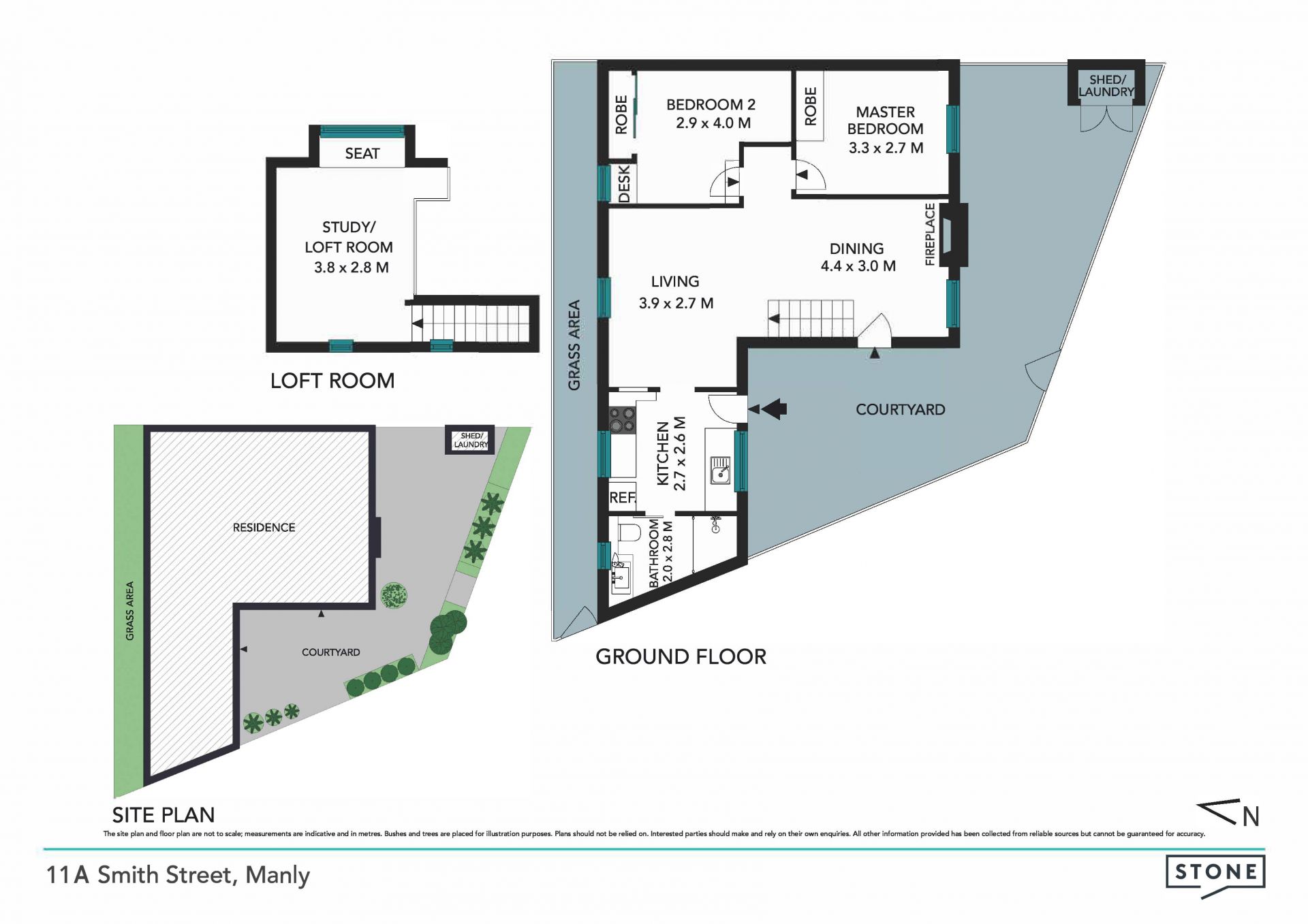 Secluded park-side sanctuary 300m from the beach