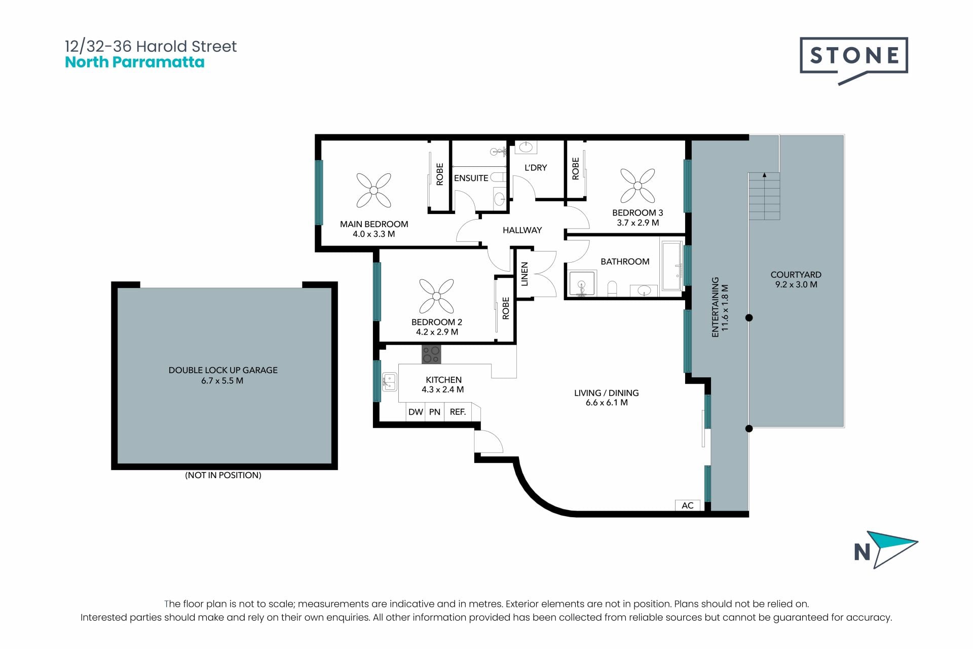 Expansive 3-Bedroom Apartment with Balcony & Private Courtyard