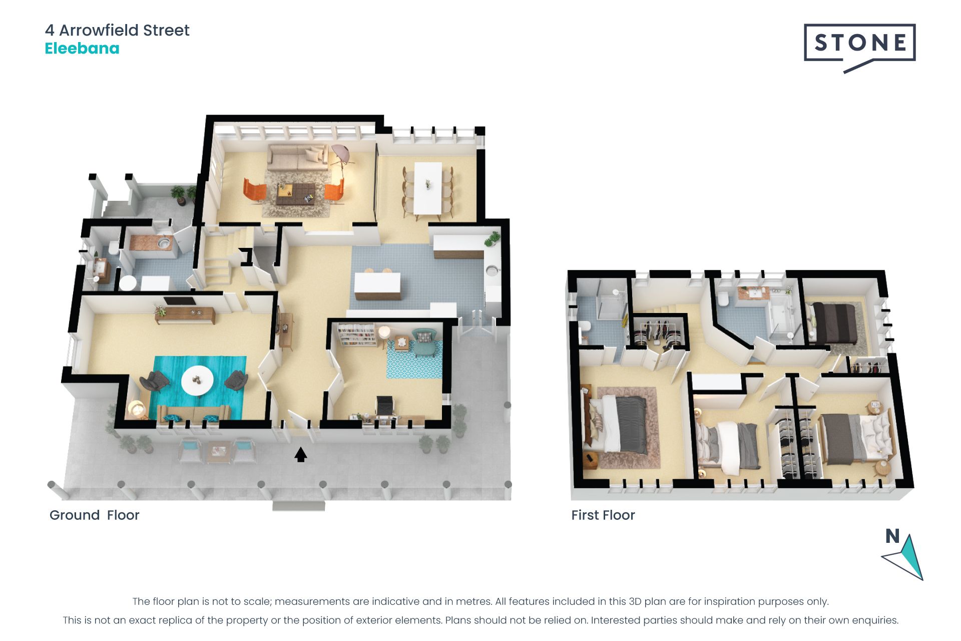 Family living with pool in prime location