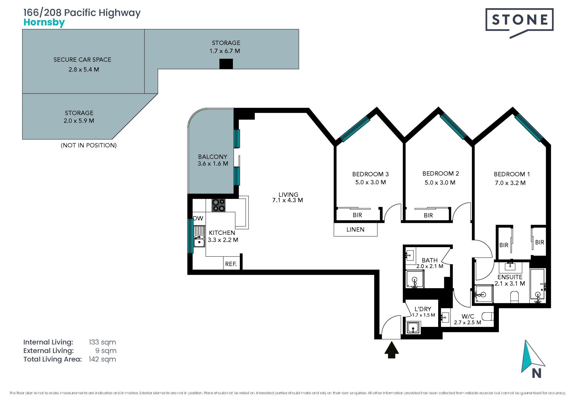 Modern Private 3 Bedrooms in the heart of Hornsby
