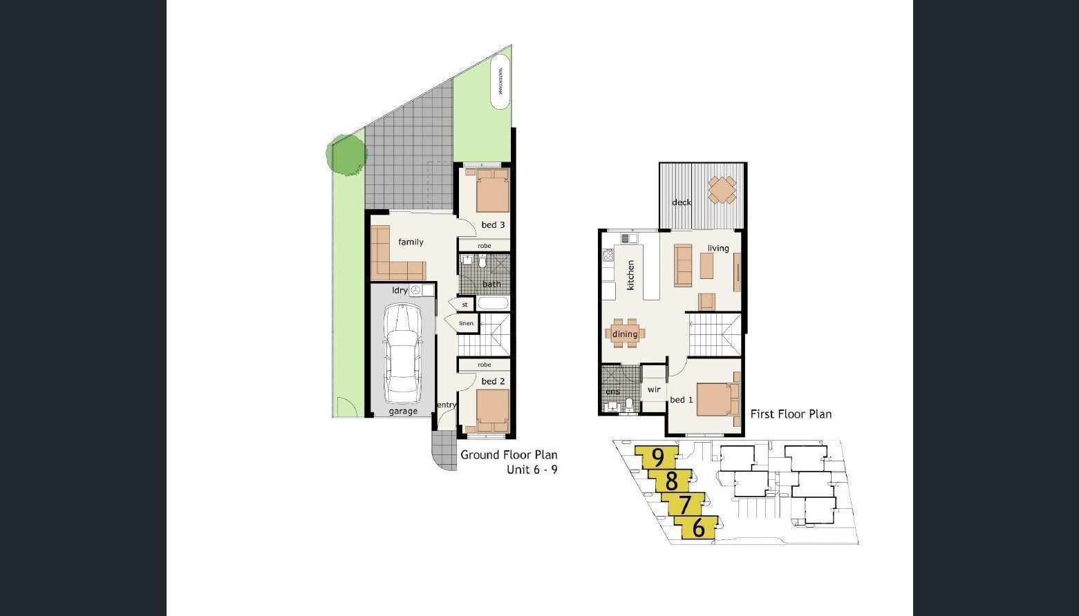 Brand new designer base with golf course views