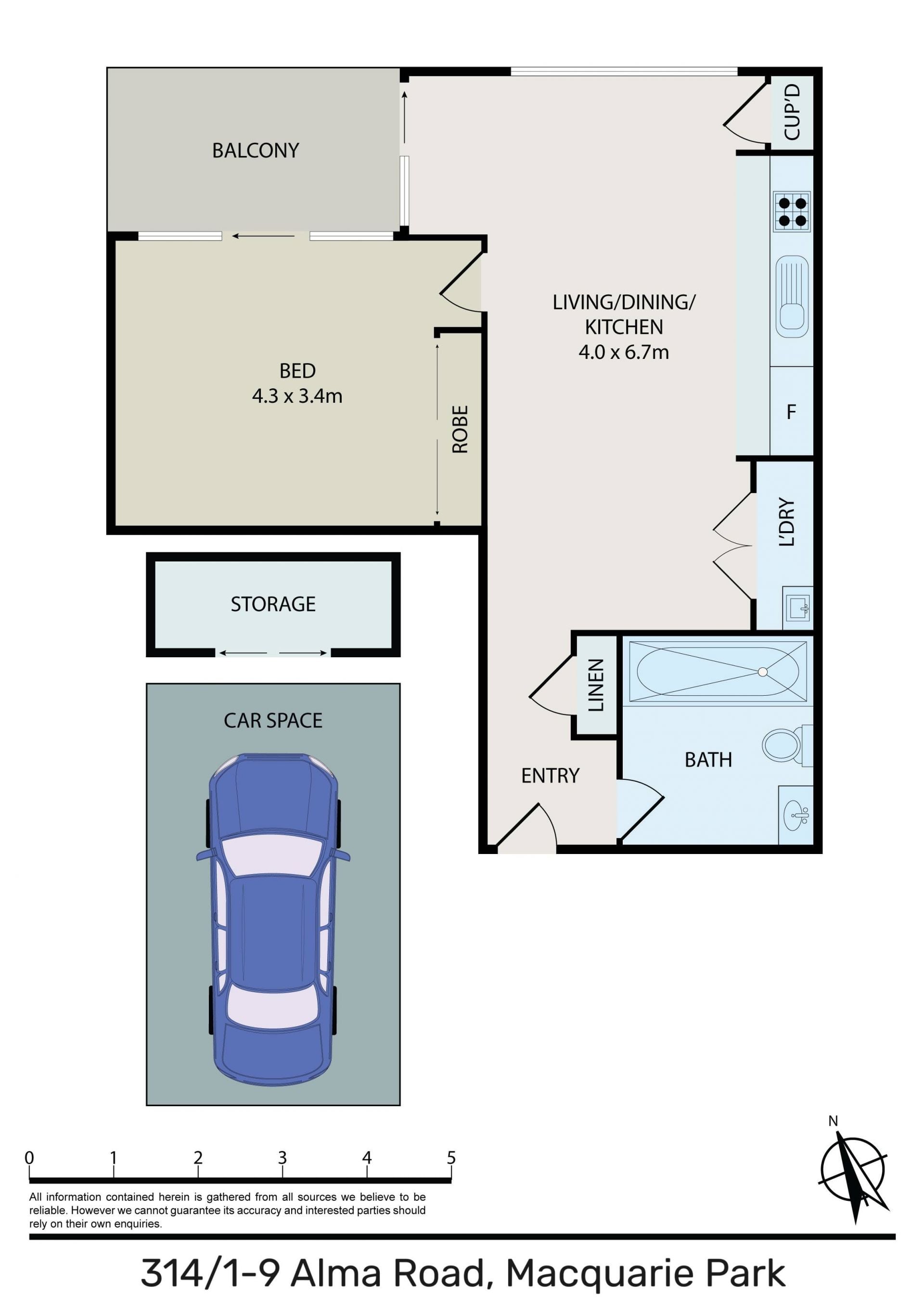Premium Location with Premium Quality, North Facing One Bed Apartment in MACQUARIE PARK!  ( Entry Via Building 5 in the Complex)