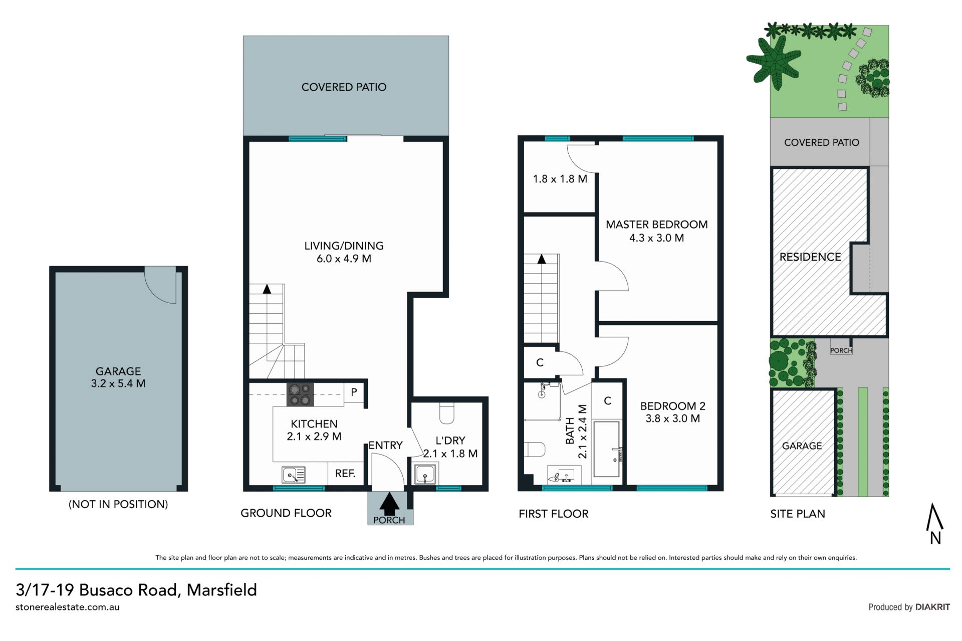 Spacious townhouse in private parkside position
