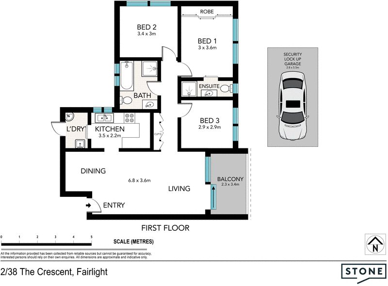 Harbourside executive apartment with water views