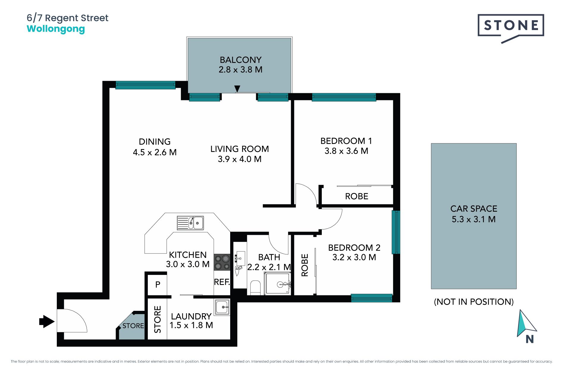 North facing apartment in the heart of Wollongong