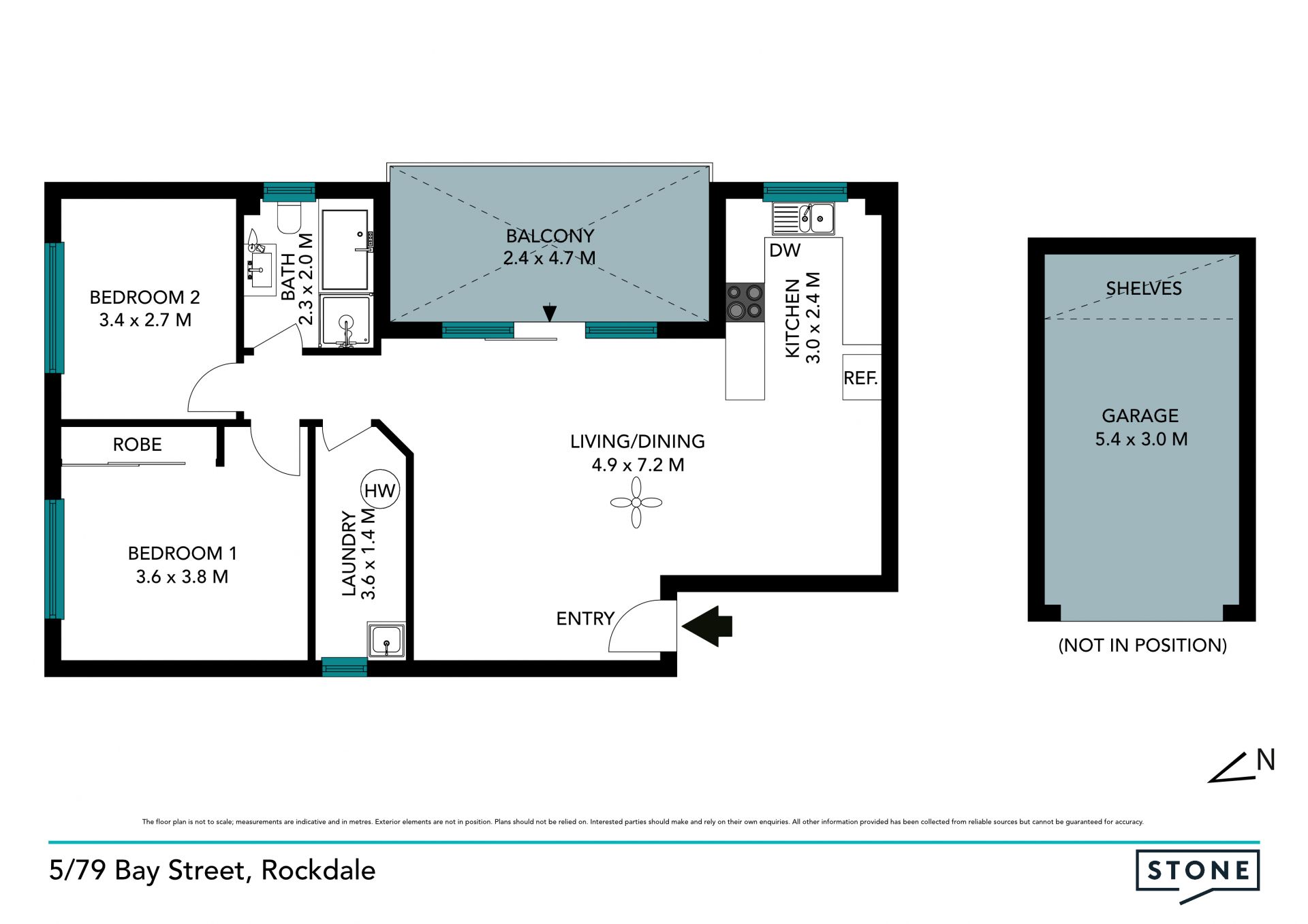 Walk to trains and beach from this modern pad