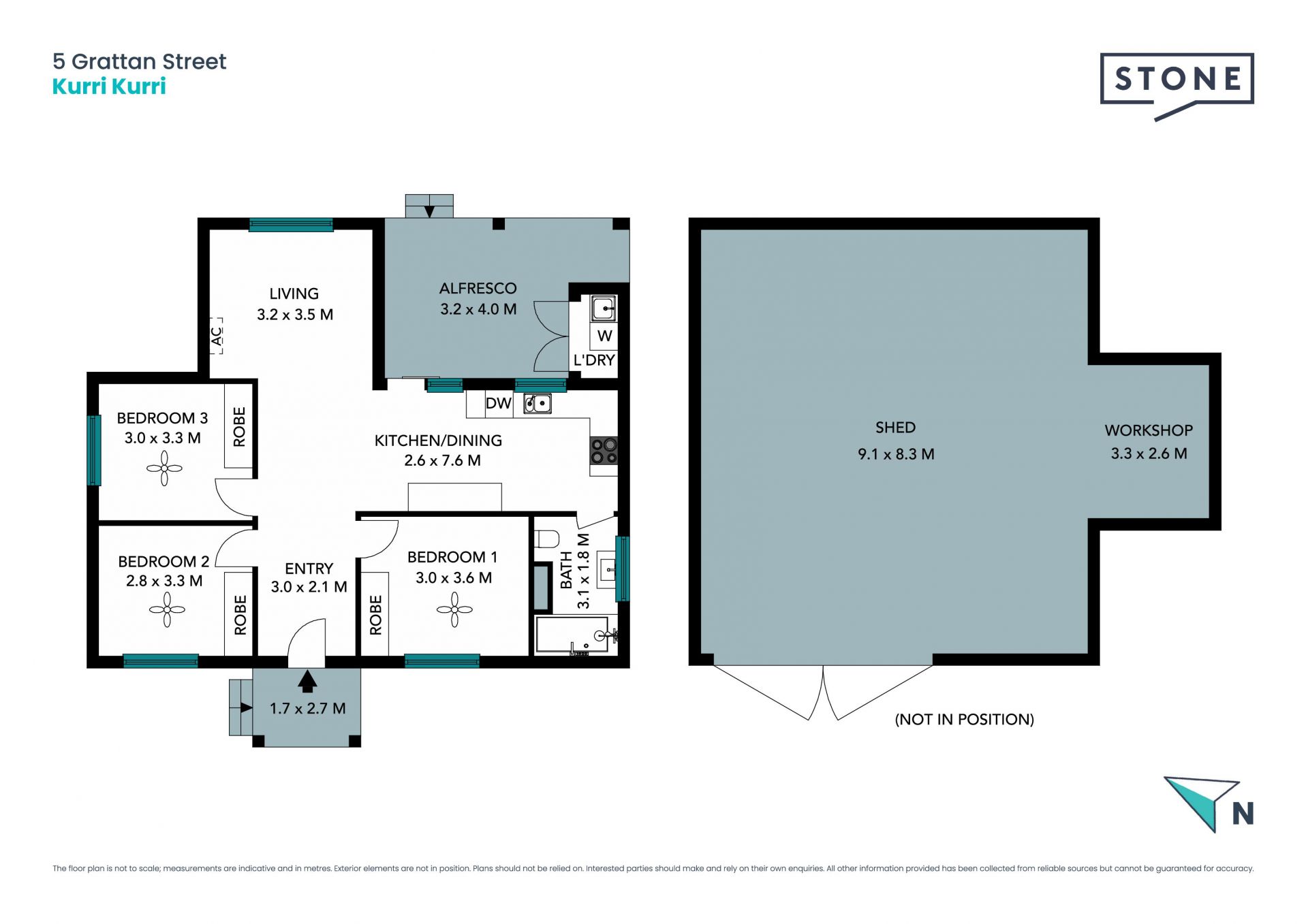 Renovated three bedroom home