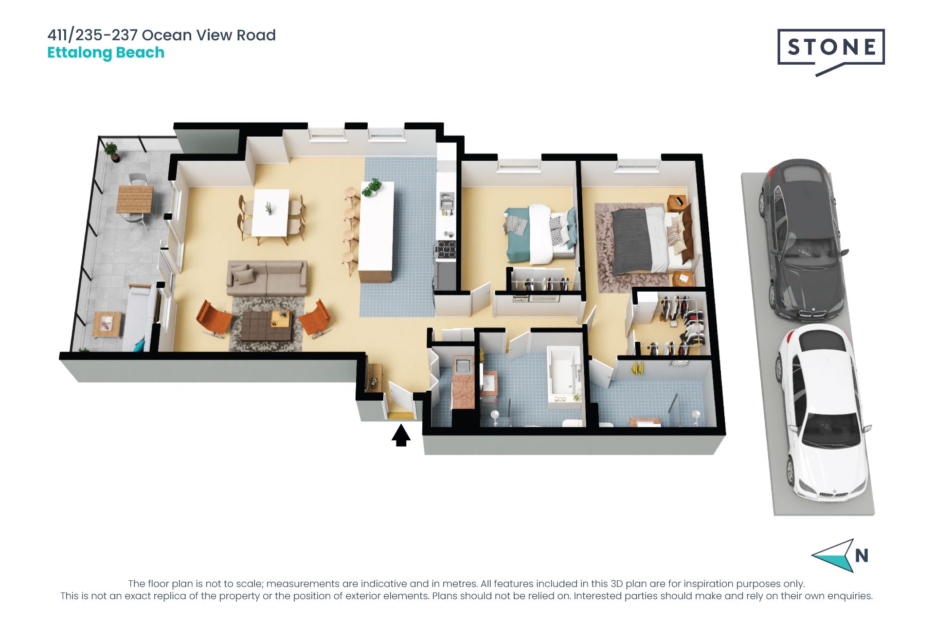 Modern Spacious Top Floor Apartment