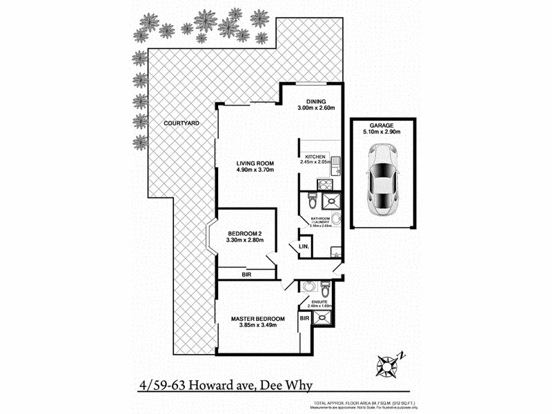 Pet Friendly Courtyard Apartment