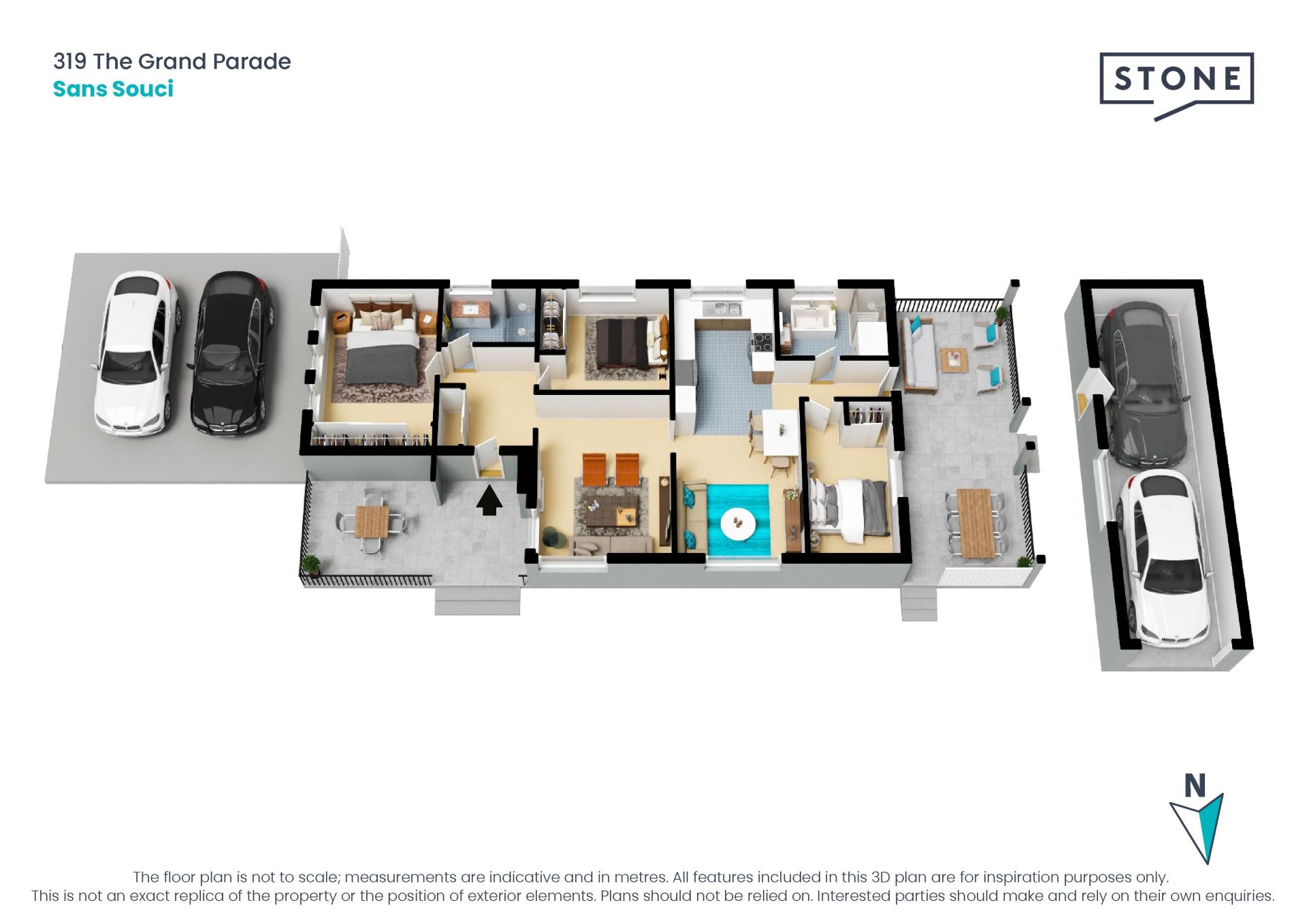 Spacious single level on a corner block directly opposite the beach