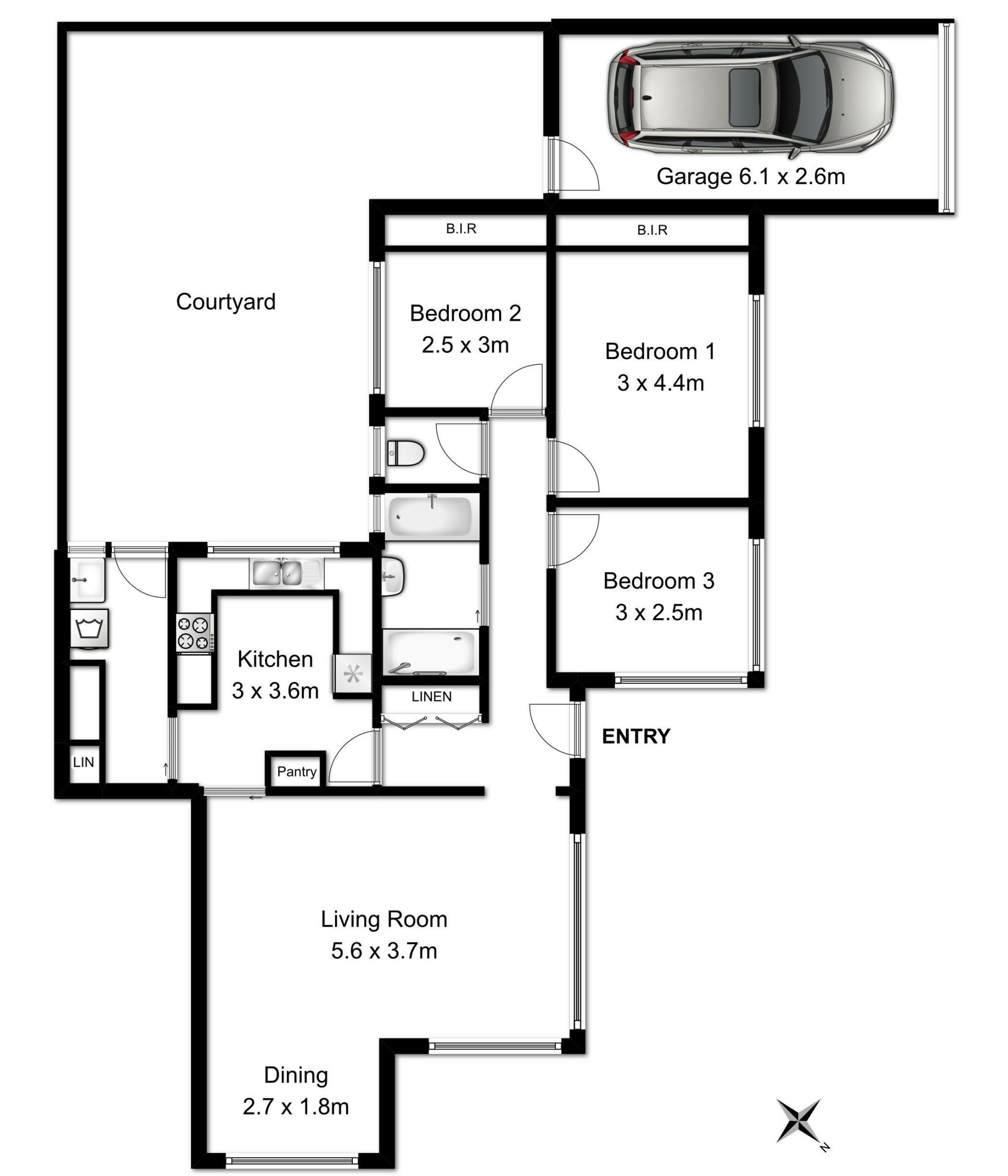 Well Maintained Front Facing Villa With Own Driveway
