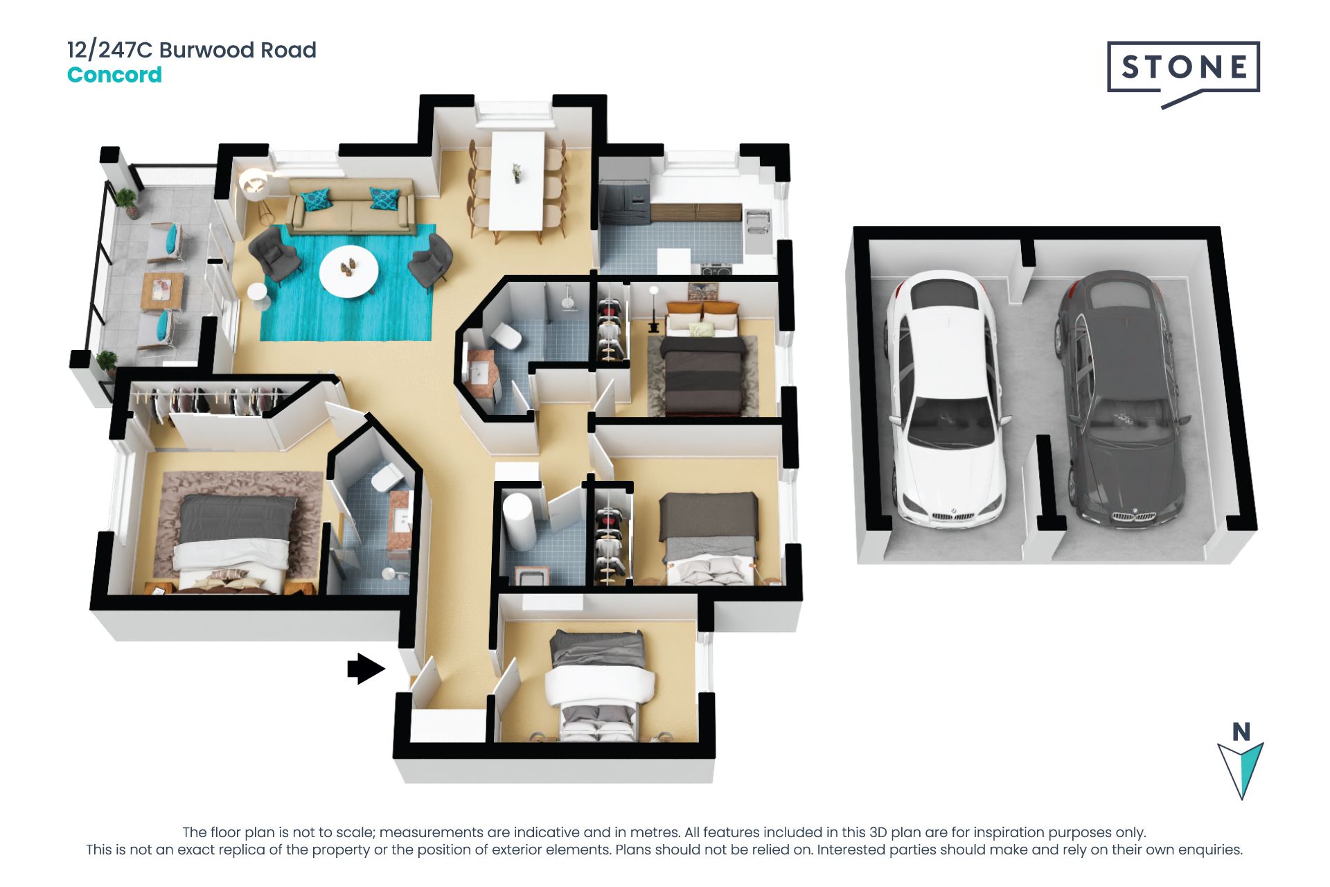 Family-sized, contempory living
