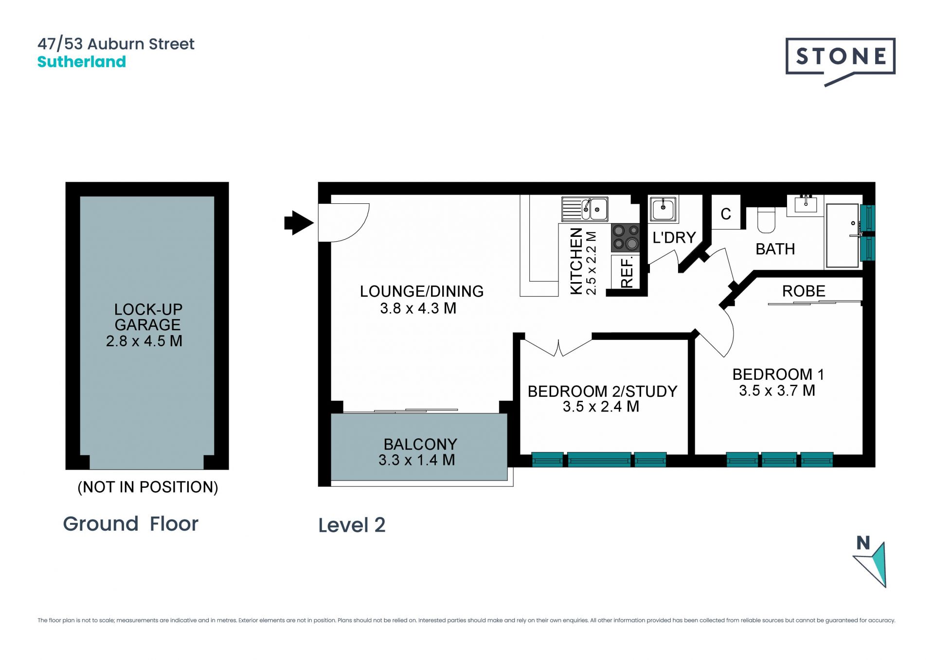 Entry level full brick apartment in central setting