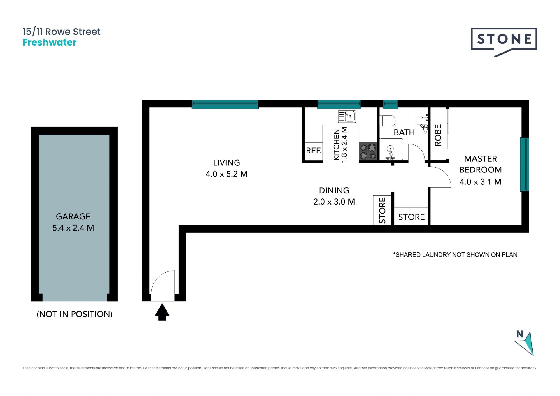 Oversized top floor apartment in a prime location