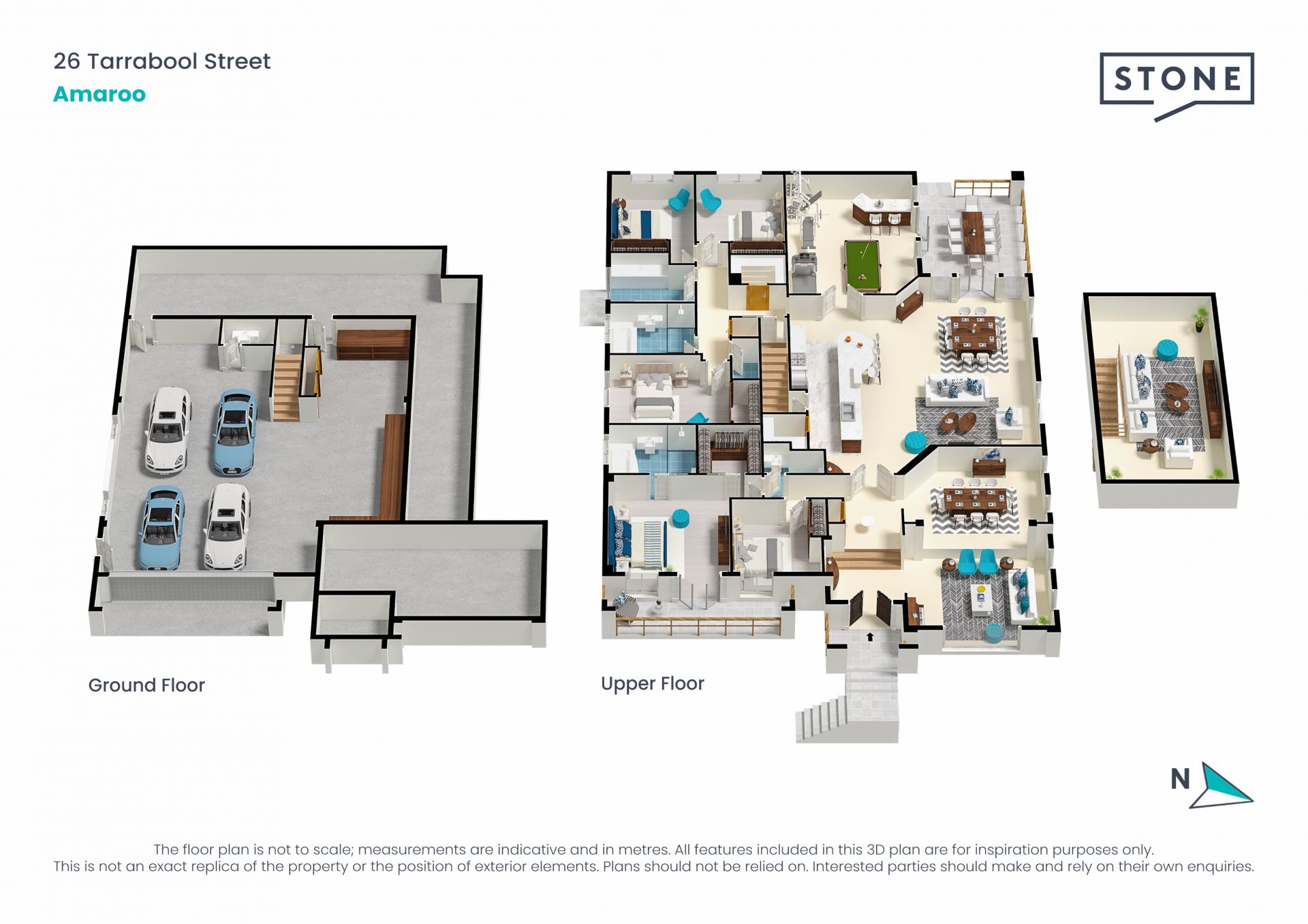 Supremely elevated 5-bedroom family home with a 6 car garage!