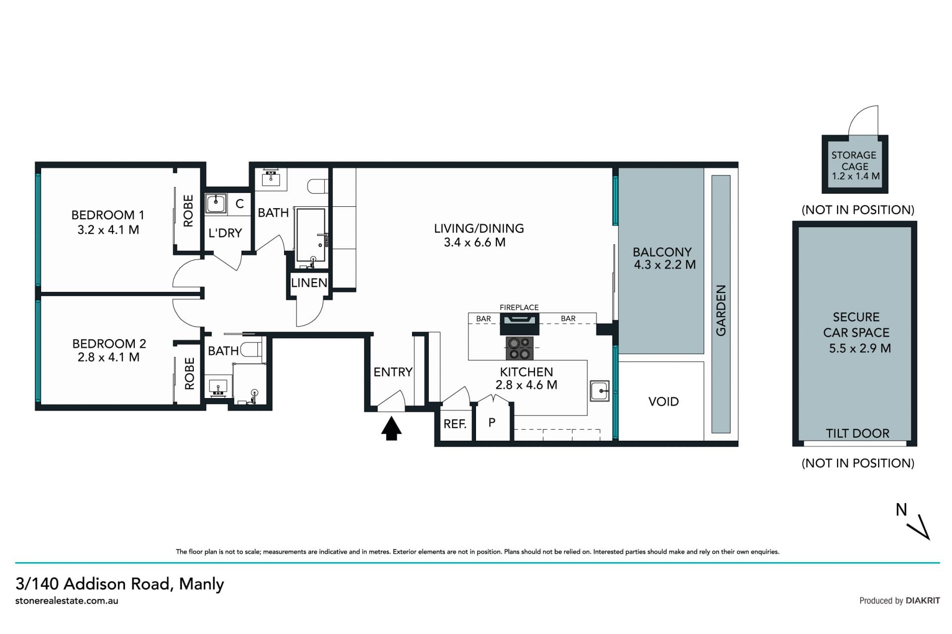 North facing apartment nestled on the Eastern Hill