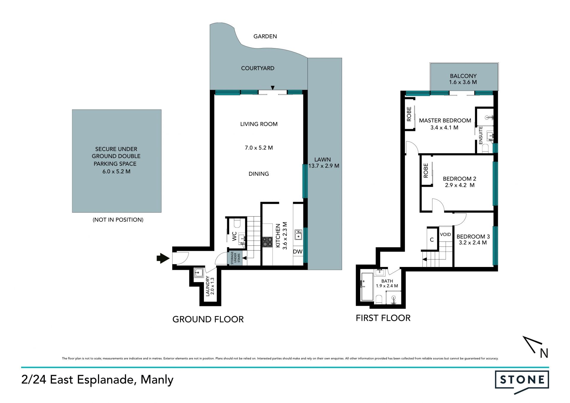 Sunlit trophy garden apartment on the harbourfront