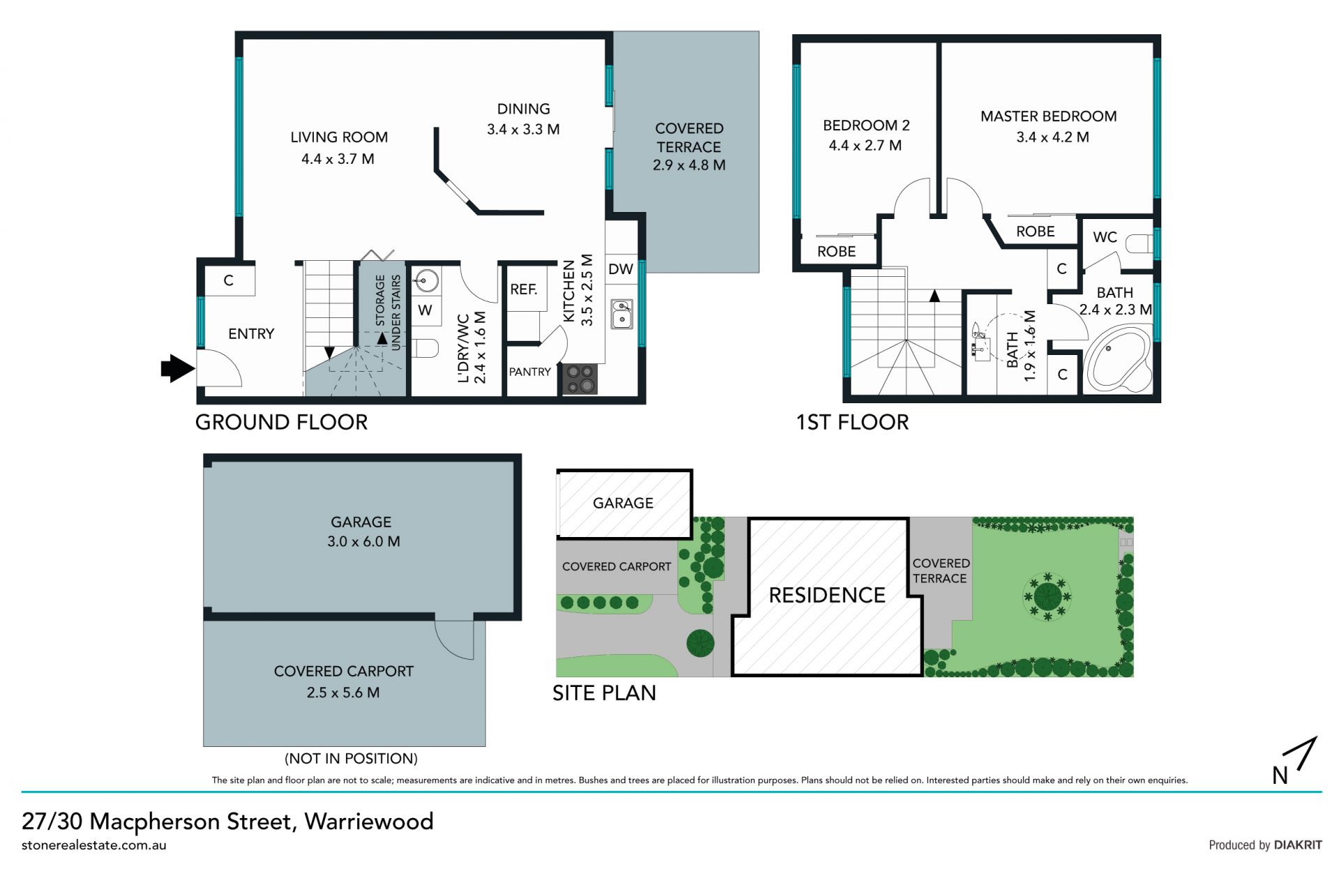 Serene townhome with Northerly aspect