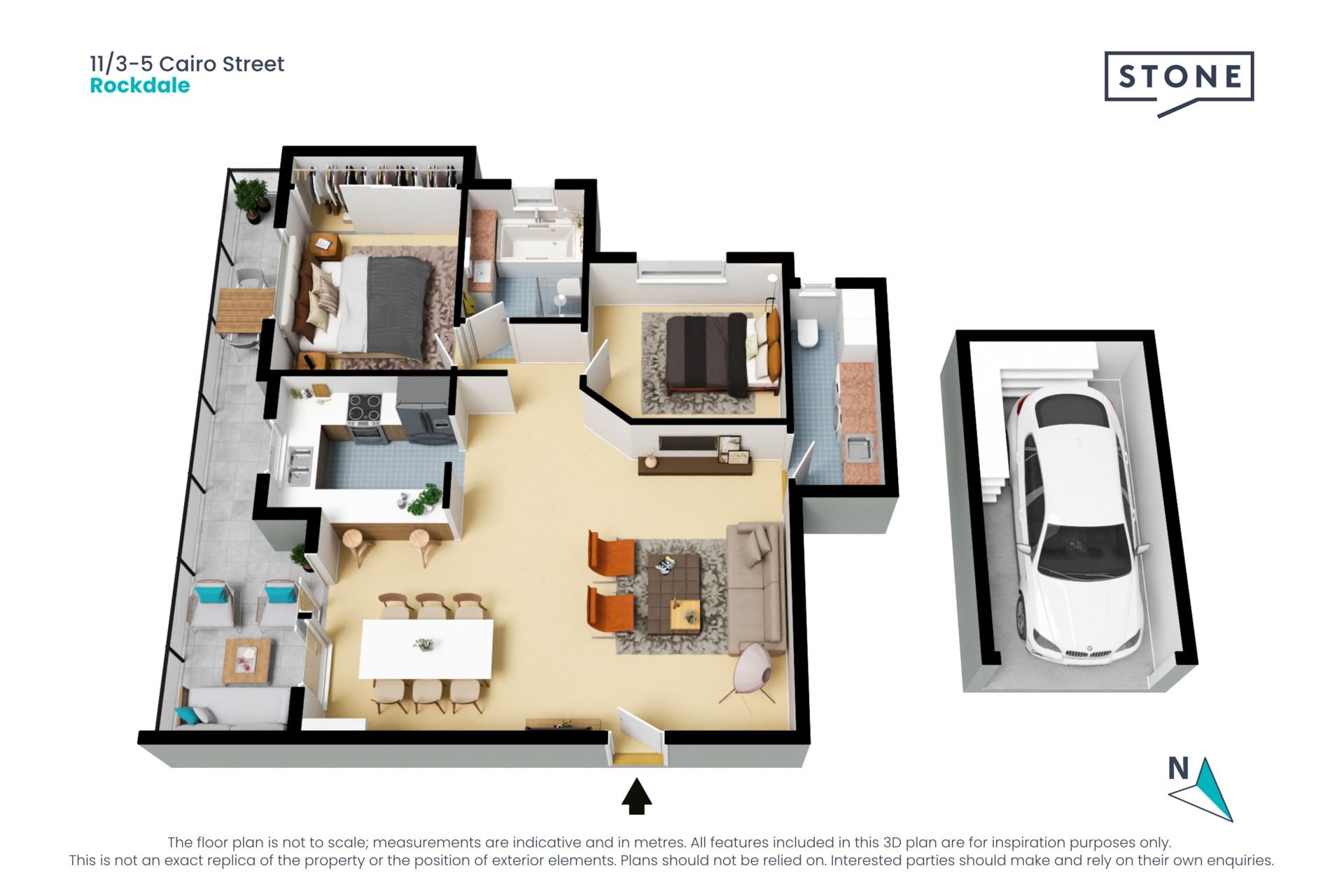 Renovated hideaway between beach and trains