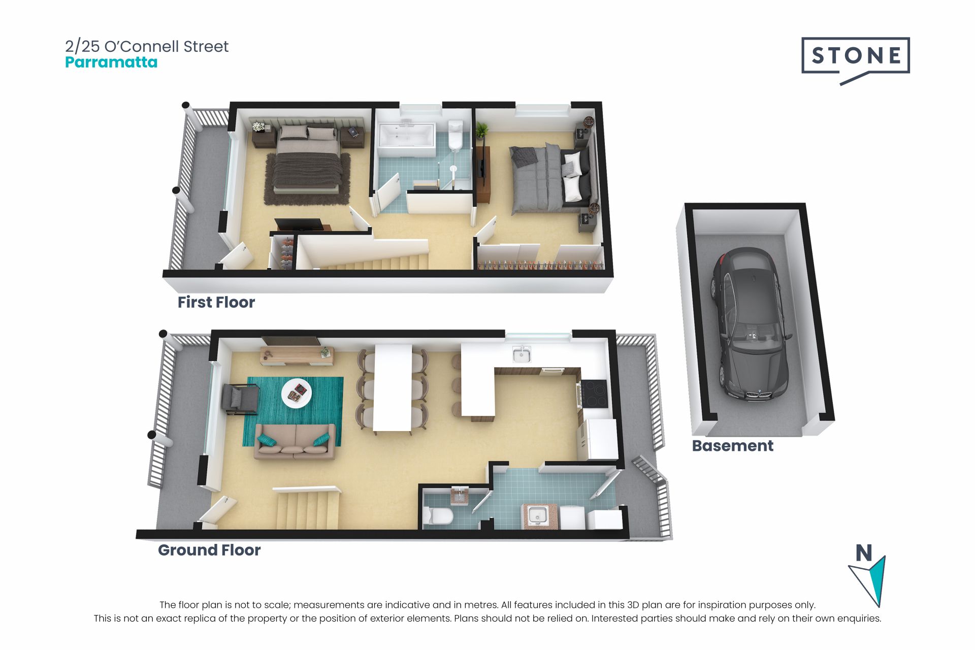 Impeccably Renovated Two-Bedroom Townhouse in the Heart of Parramatta