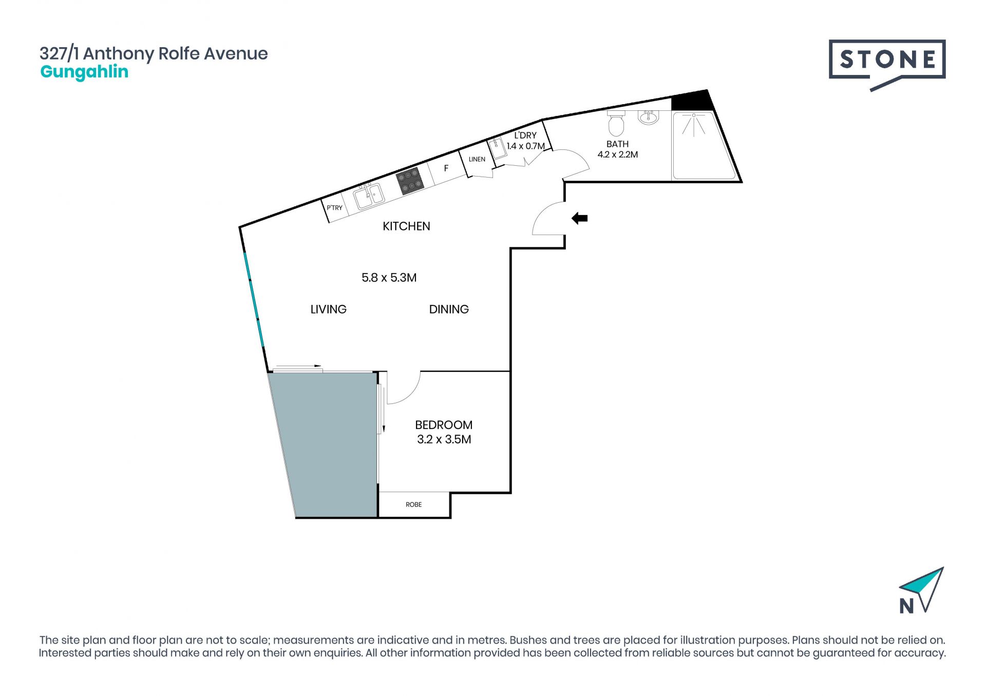 Spacious 1-Bedroom in Gungahlin