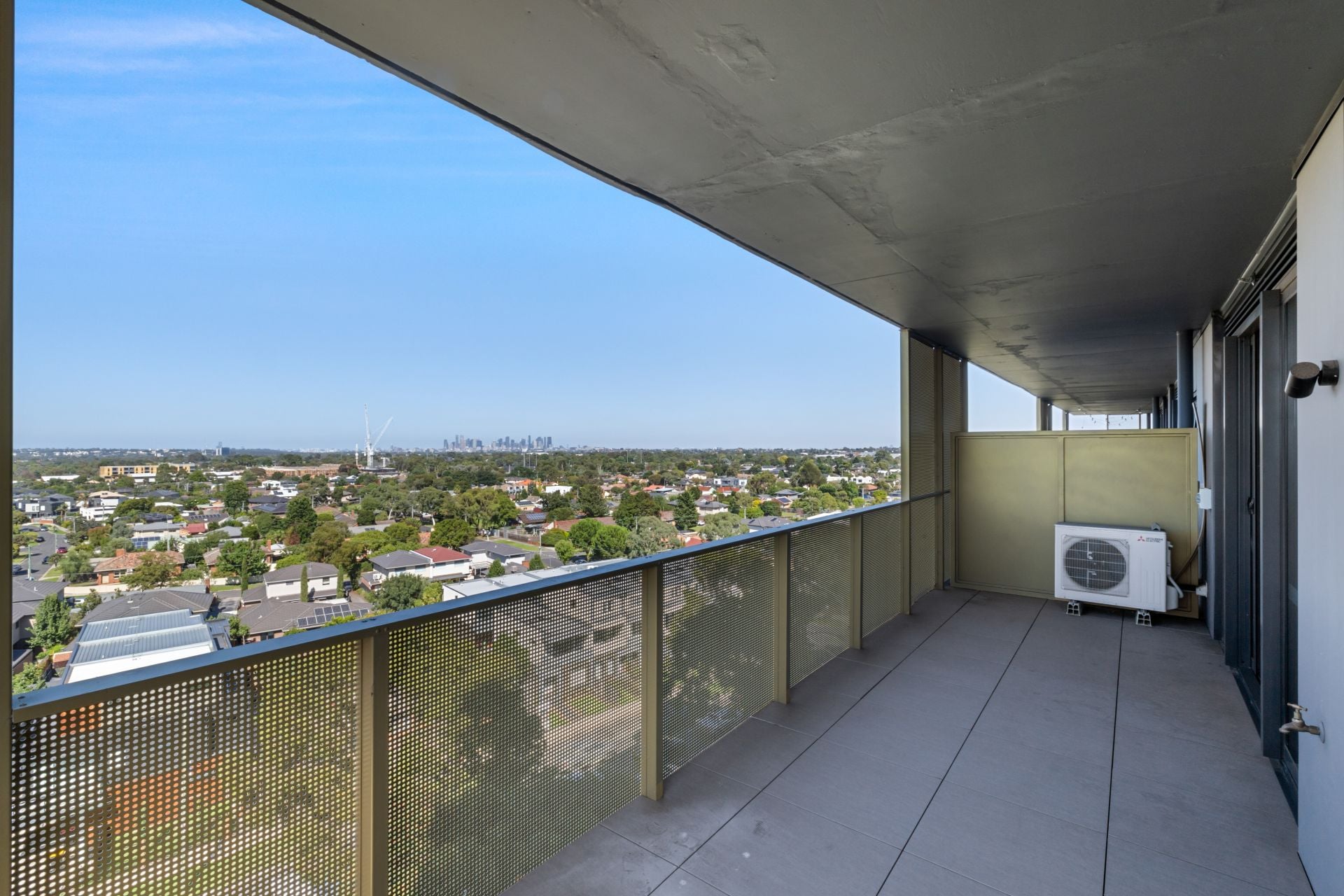 Modern Apartment with City Skyline Views