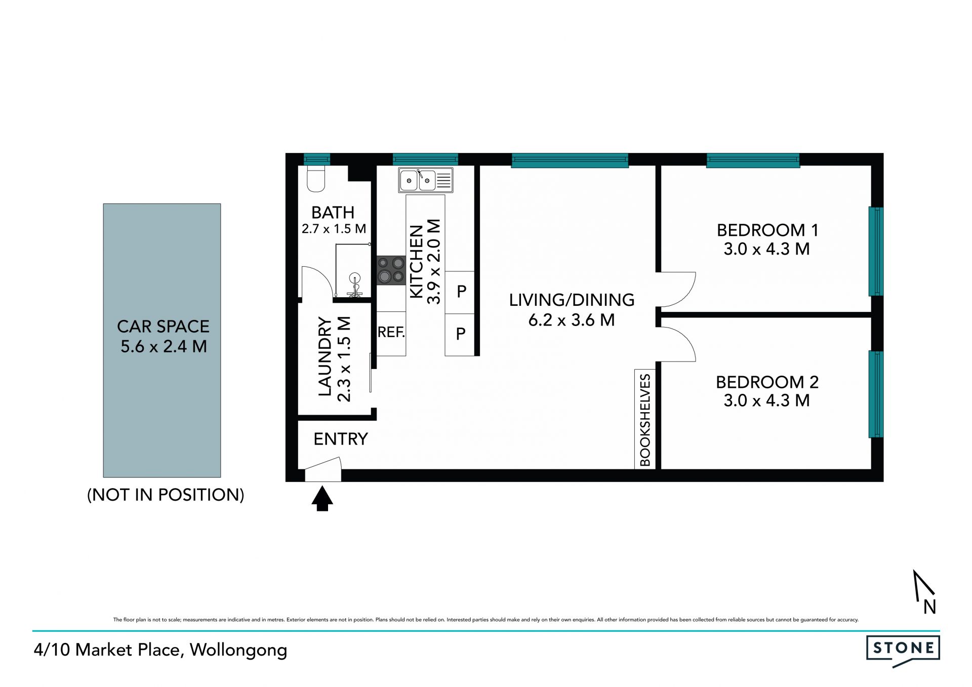 Sunny apartment in exclusive parkside CBD location
